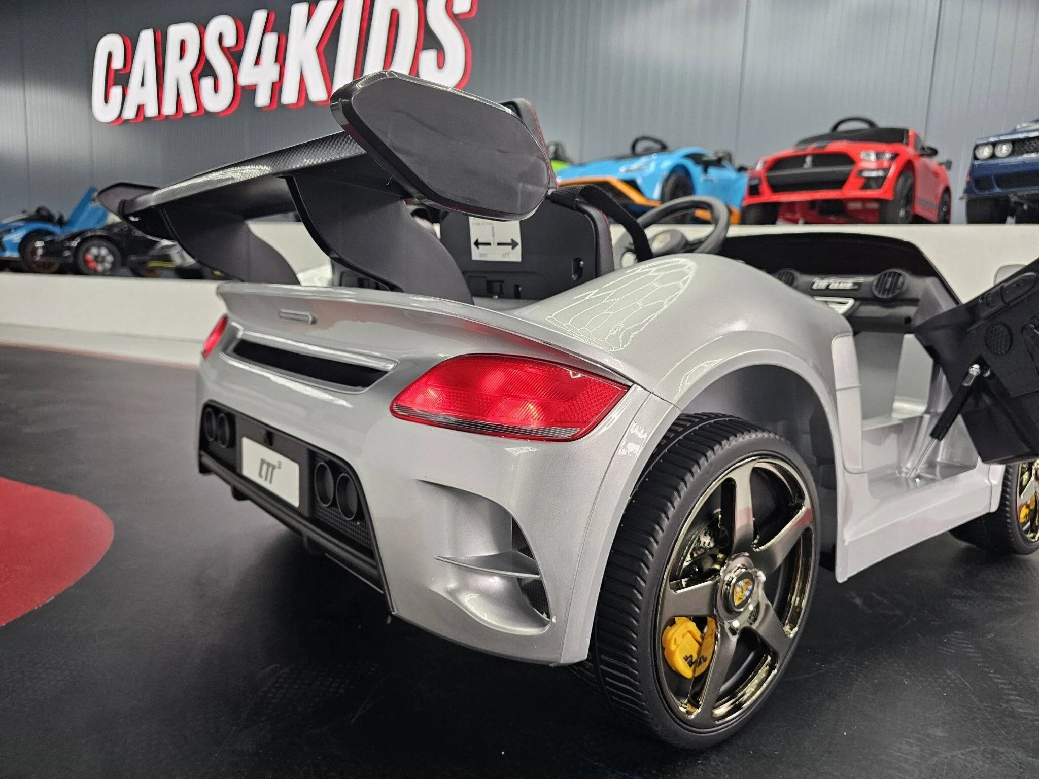 Auto Elettrica per Bambini Porsche RUF 24 V – 2 Posti – Argento Metallizzato - Image 7