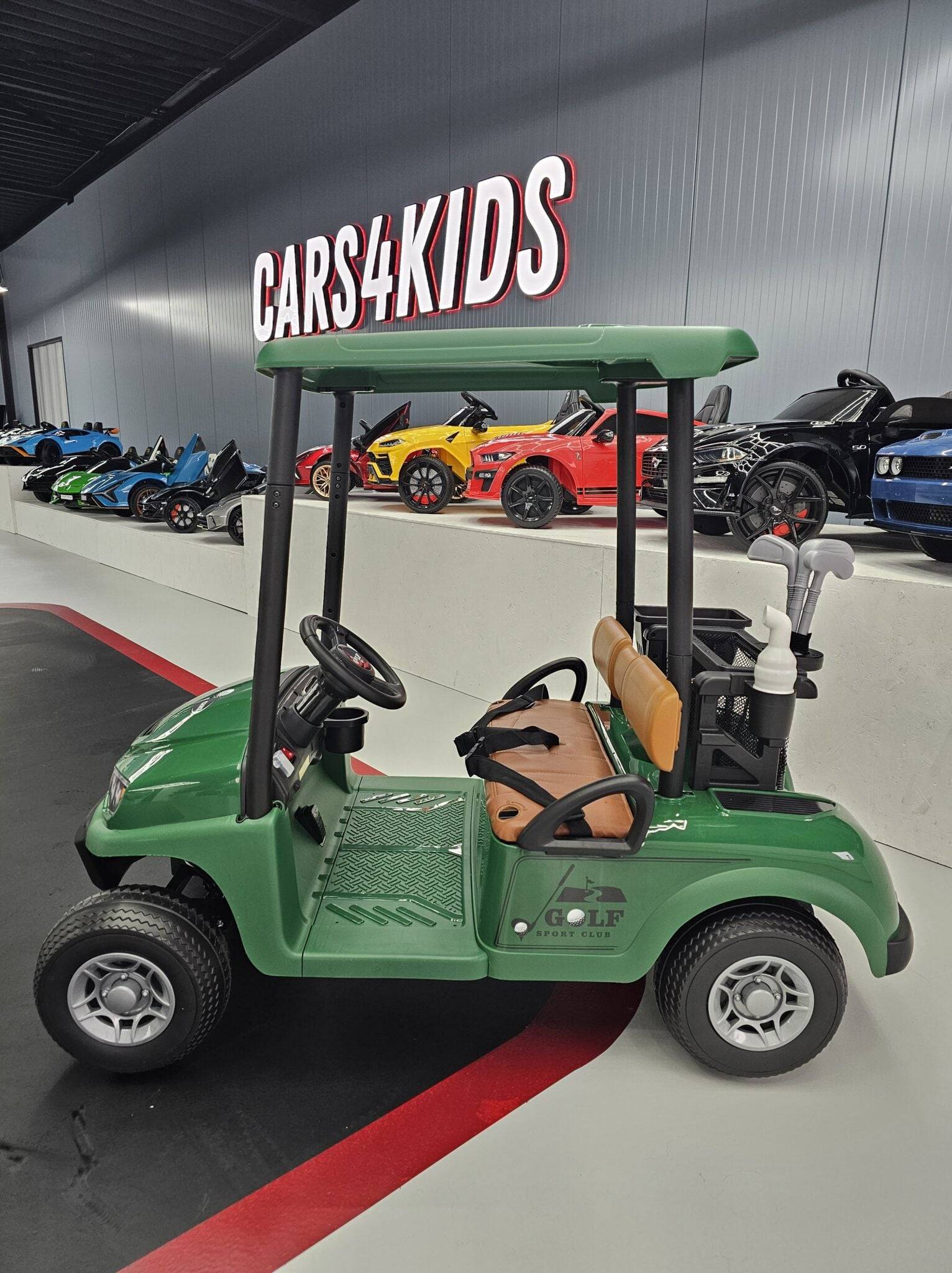 Carrello da Golf Elettrico per Bambini 24 V – 2 Posti – Verde - Image 3