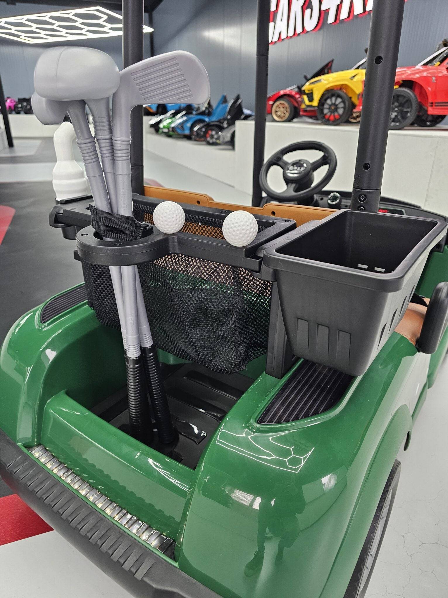 Carrello da Golf Elettrico per Bambini 24 V – 2 Posti – Verde - Image 8