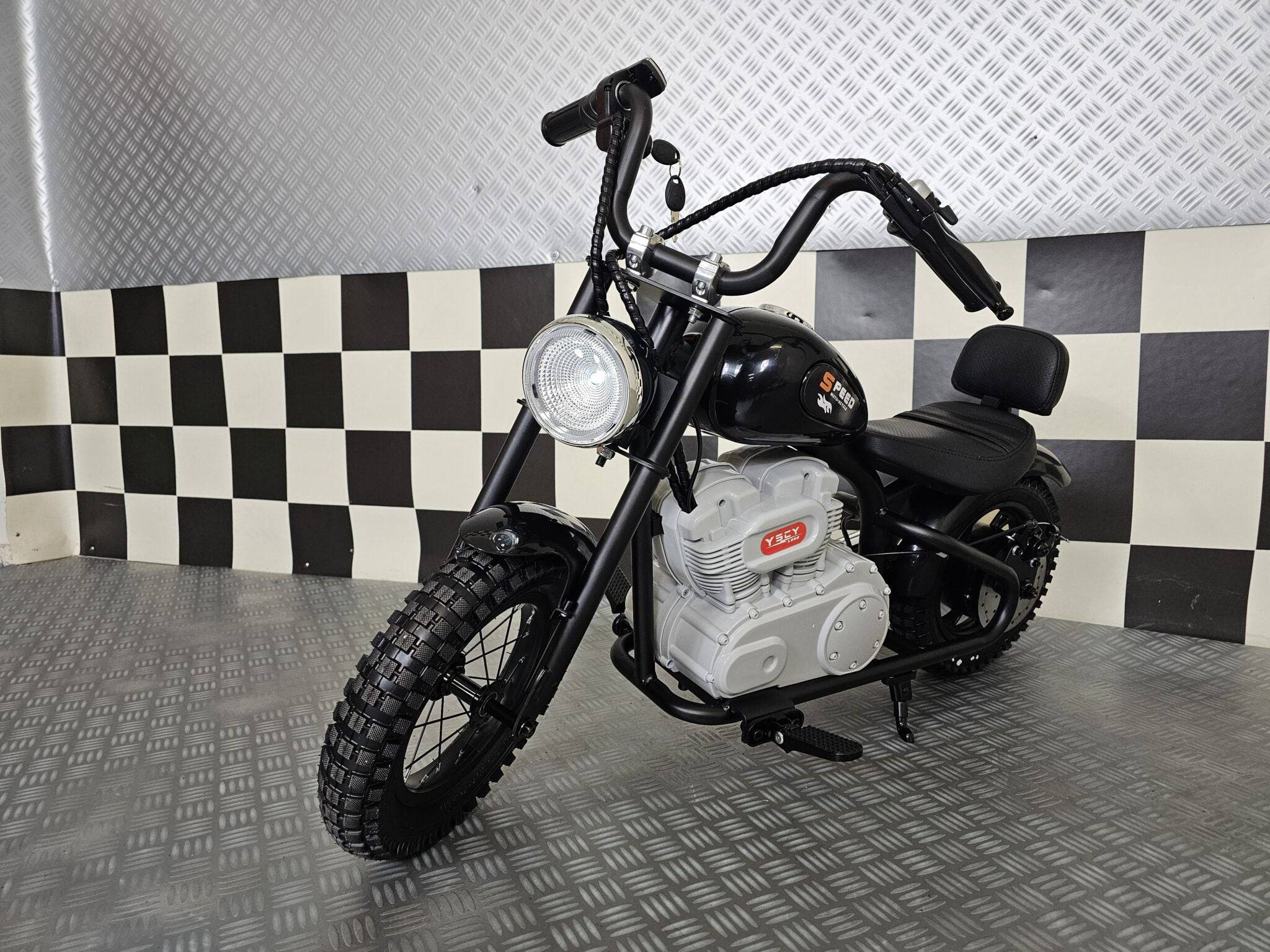 Moto Elettrica per Bambini Chopper 24 V – Nero - Image 3