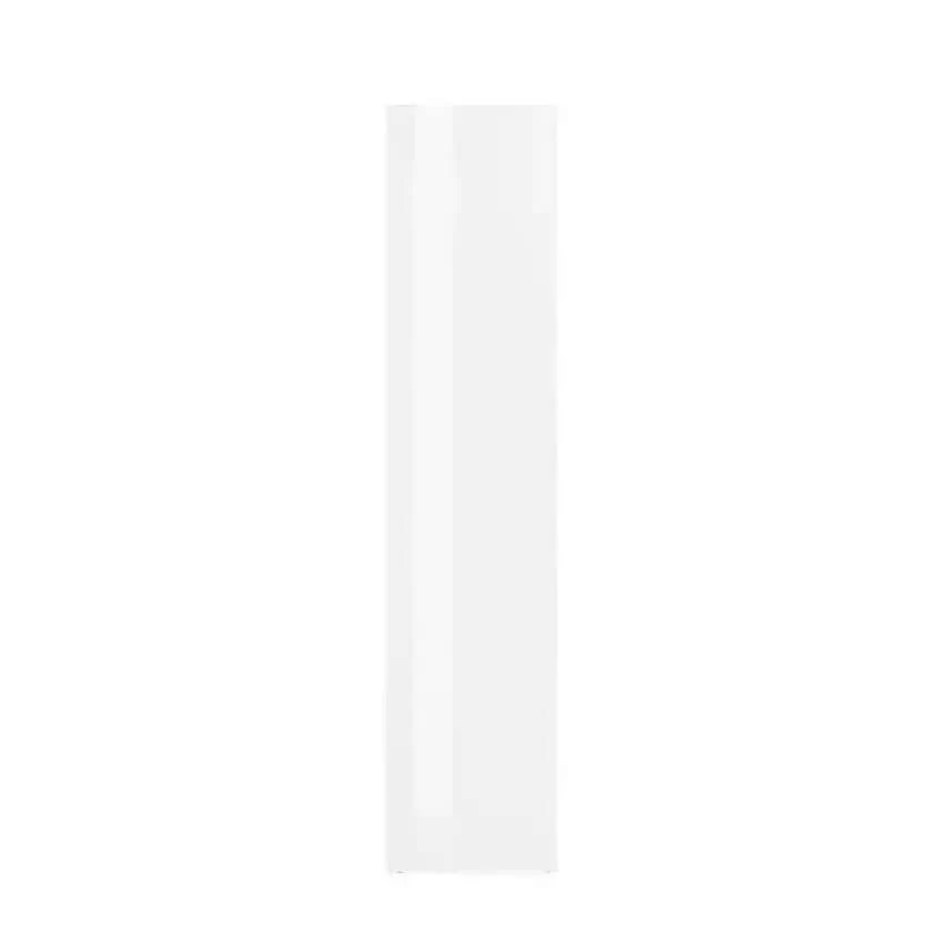 Colonna Armadio Moderno con 1 Anta Battente Bianco Lucido Maruska - Image 3