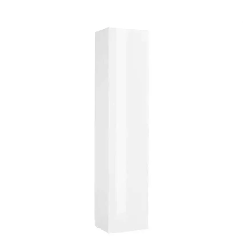 Colonna Armadio Moderno con 1 Anta Battente Bianco Lucido Maruska - Image 4