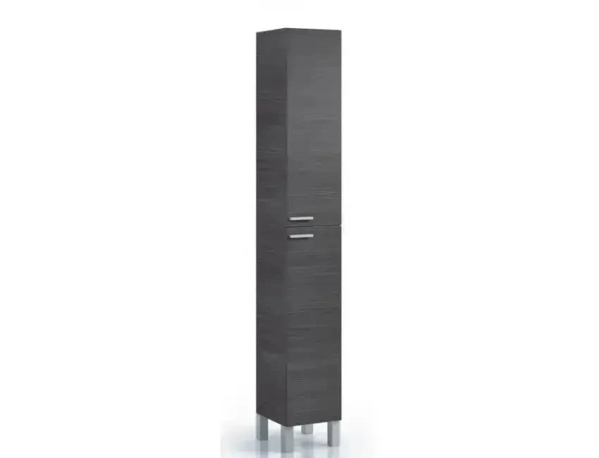 Colonna Bagno Grigio Cenere 2 Ante 30X25X182H - Image 4