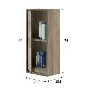 Colonna sospesa rovere nordico 1anta e 1ripiano cm.30x26x74h - Image 2