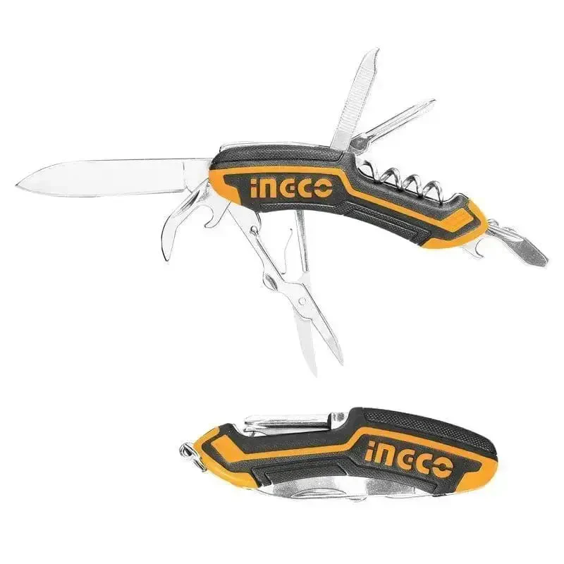 Coltello multiuso 10 funzioni 9,5cm. ingco