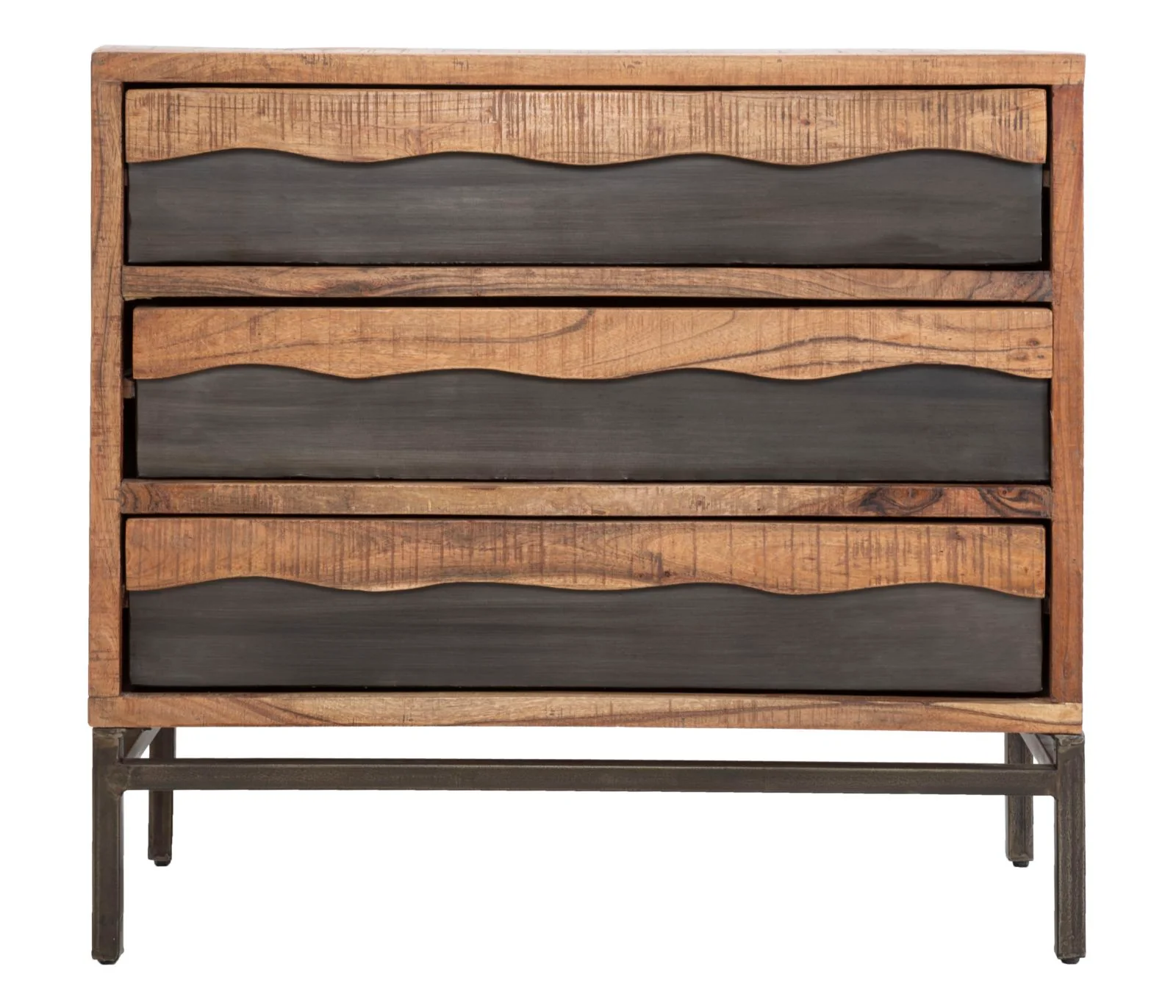 Comò Yellowstone in Legno di Acacia Nilotica - 88x45x80 cm - Image 2