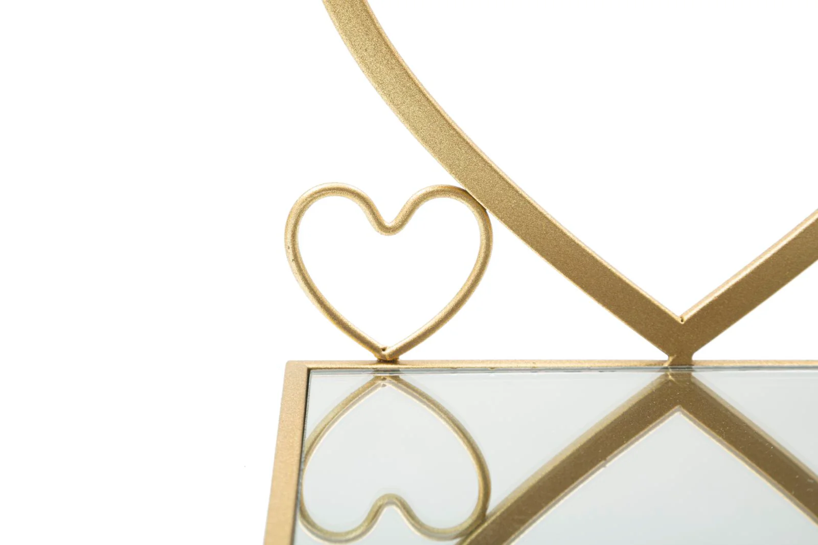 Mensole da Parete Hearts in Metallo Dorato - Coppia Elegante 41,5x18x21 cm - Image 5