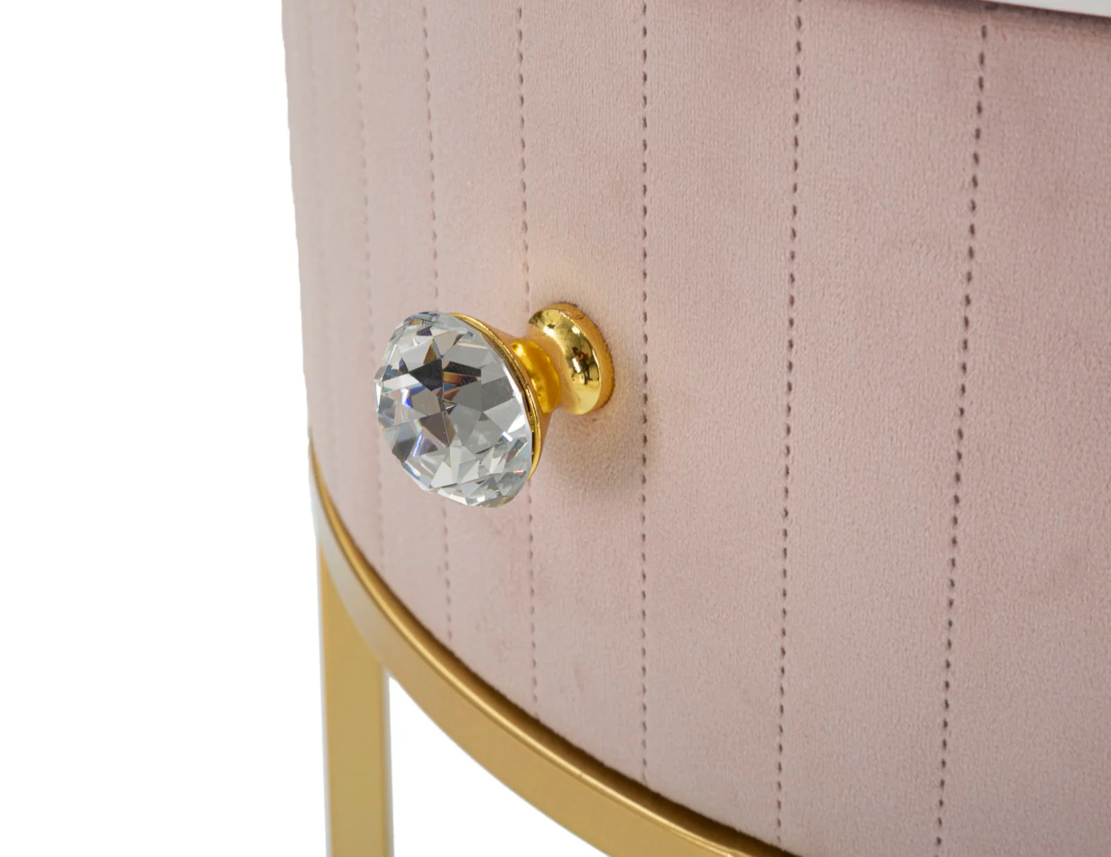Comodino Montpellier Rosa Elegante Ø 42x48 cm - Image 4