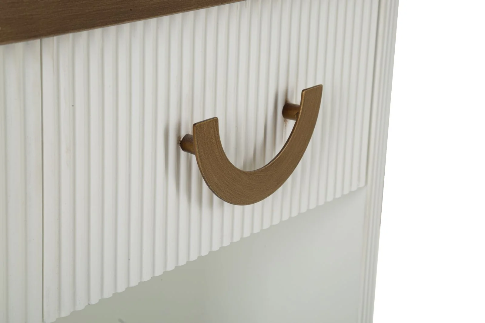 Comodino Tolosa in Legno Bianco e Marrone cm 48x40x62 - Image 6