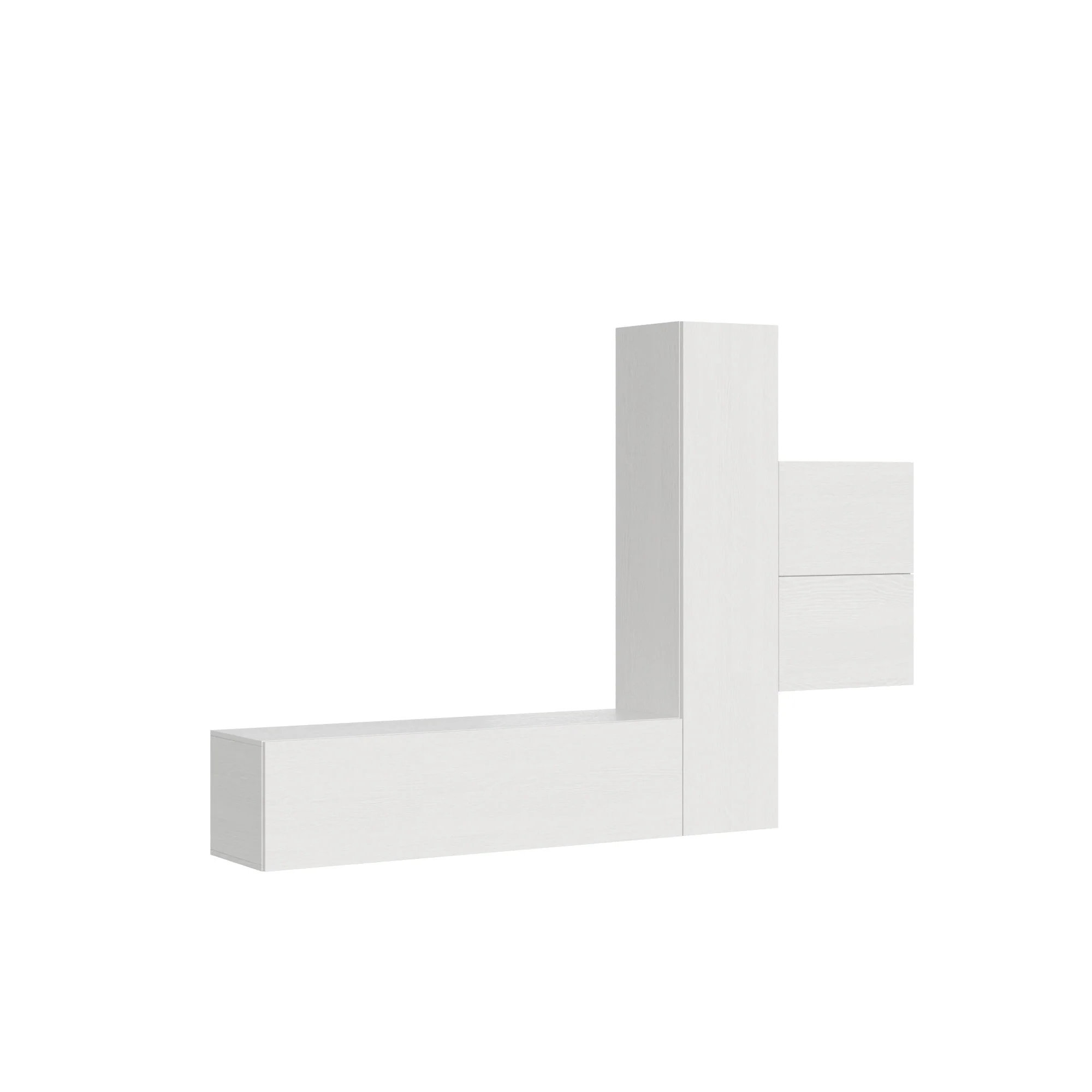 Composizione moderna per soggiorno Isoka A17 L.254 H.173,6 P.39,2