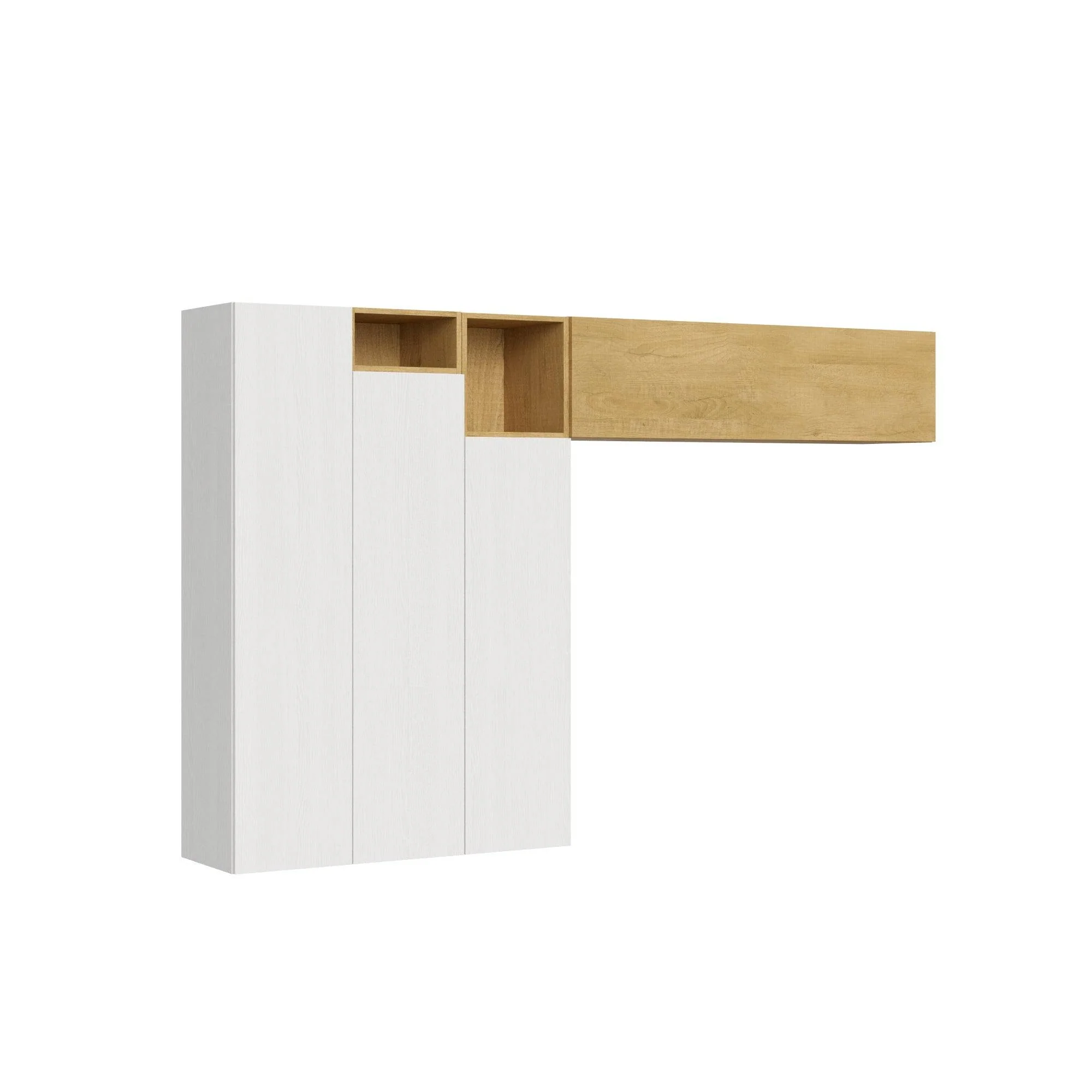 Parete Soggiorno Isoka A22 - Composizione Versatile L.274 H.173,6 P.39,2