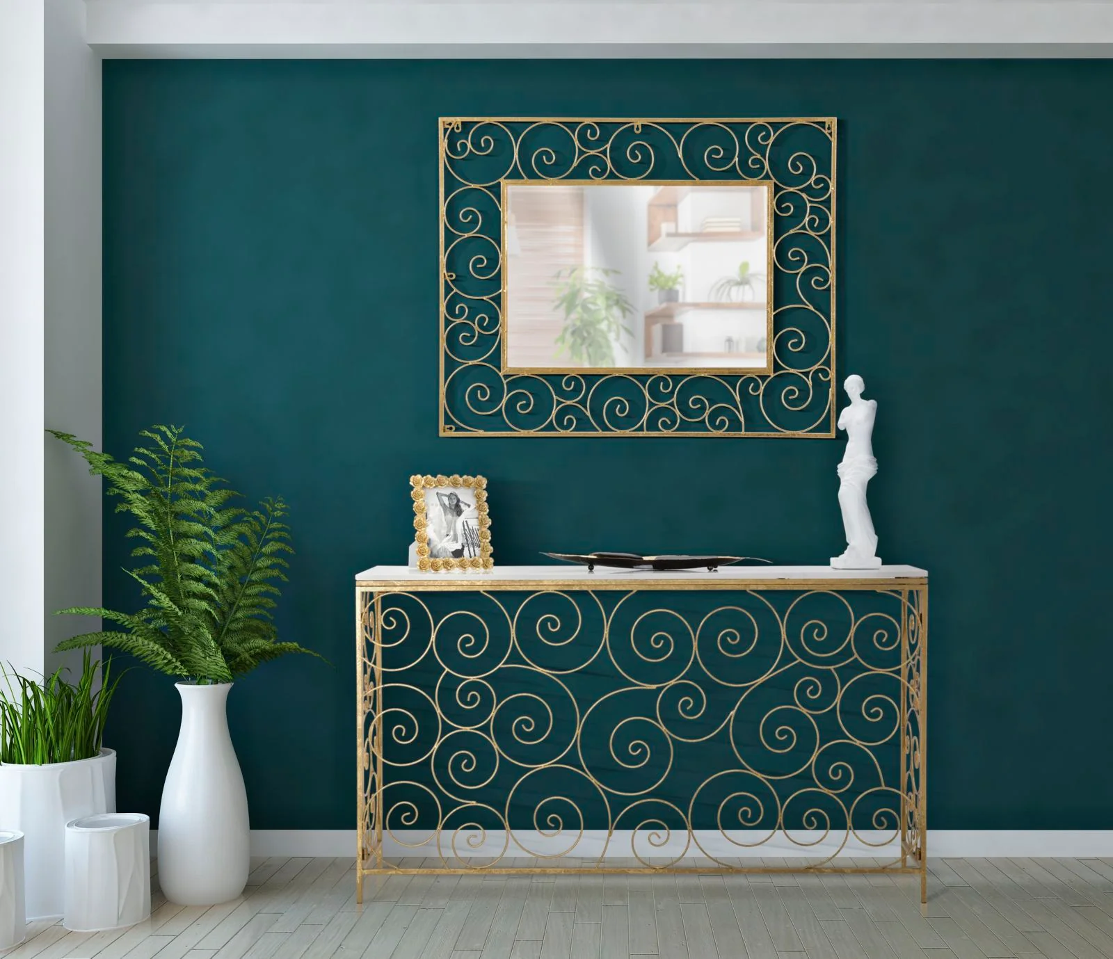 Console Geometrica Spiral 140x36x82 cm - Image 8