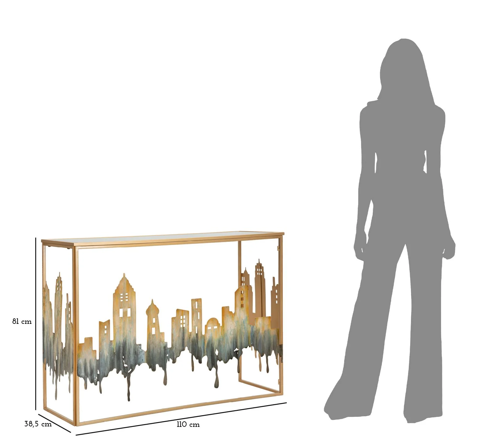 Console Elegante City 110x38,5x81 cm - Image 10