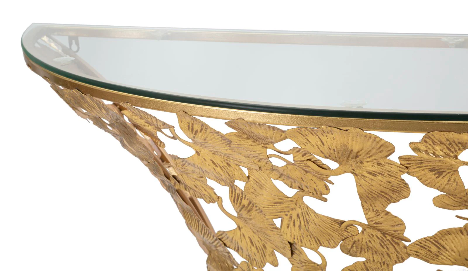 Console da muro elegante con design a foglia cm 120x40,5x37,2 - Image 2