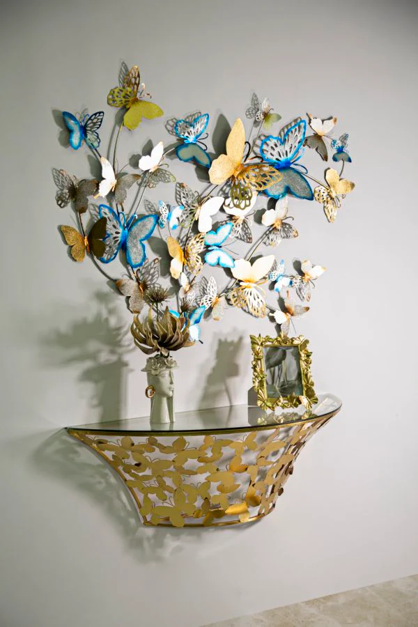 Console Murale Butterflies Elegante 120x40,5x37,2 cm - Image 7