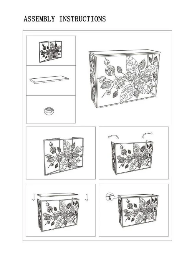 Console Glam Dark Eleganza 111,8x41,9x80 cm - Image 10