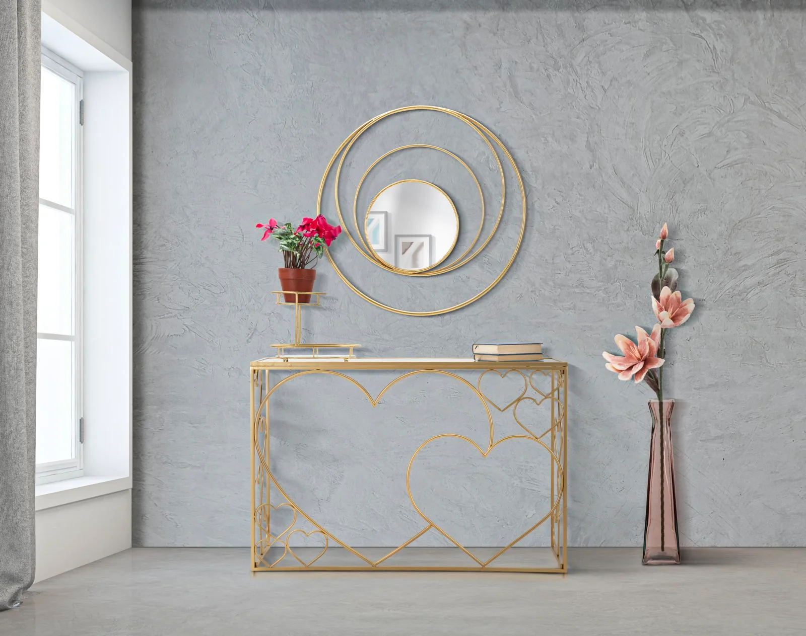 Console Cuore Elegante 120x43x80 cm - Image 8