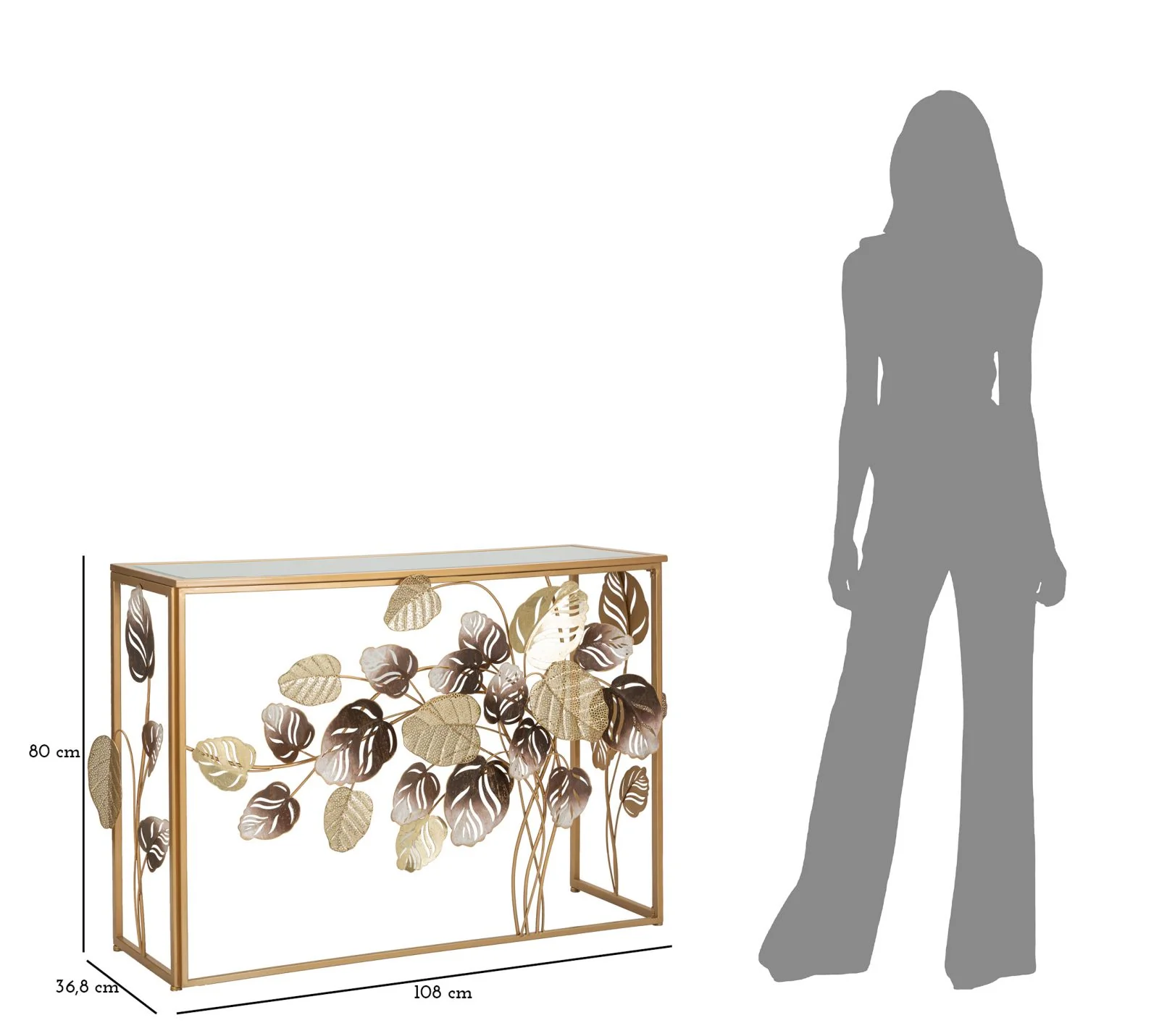 Console Elegante Leavy 108x36,8x80 cm - Image 9