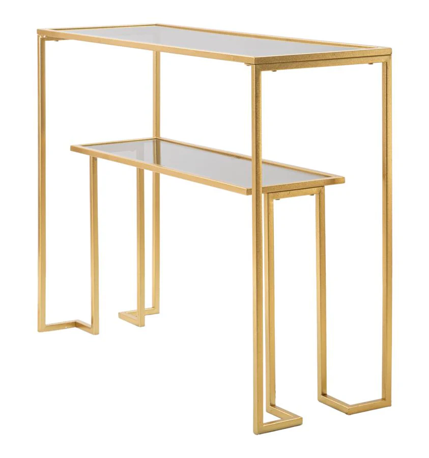 Console elegante in metallo dorato cm 100x35x80 - Image 3