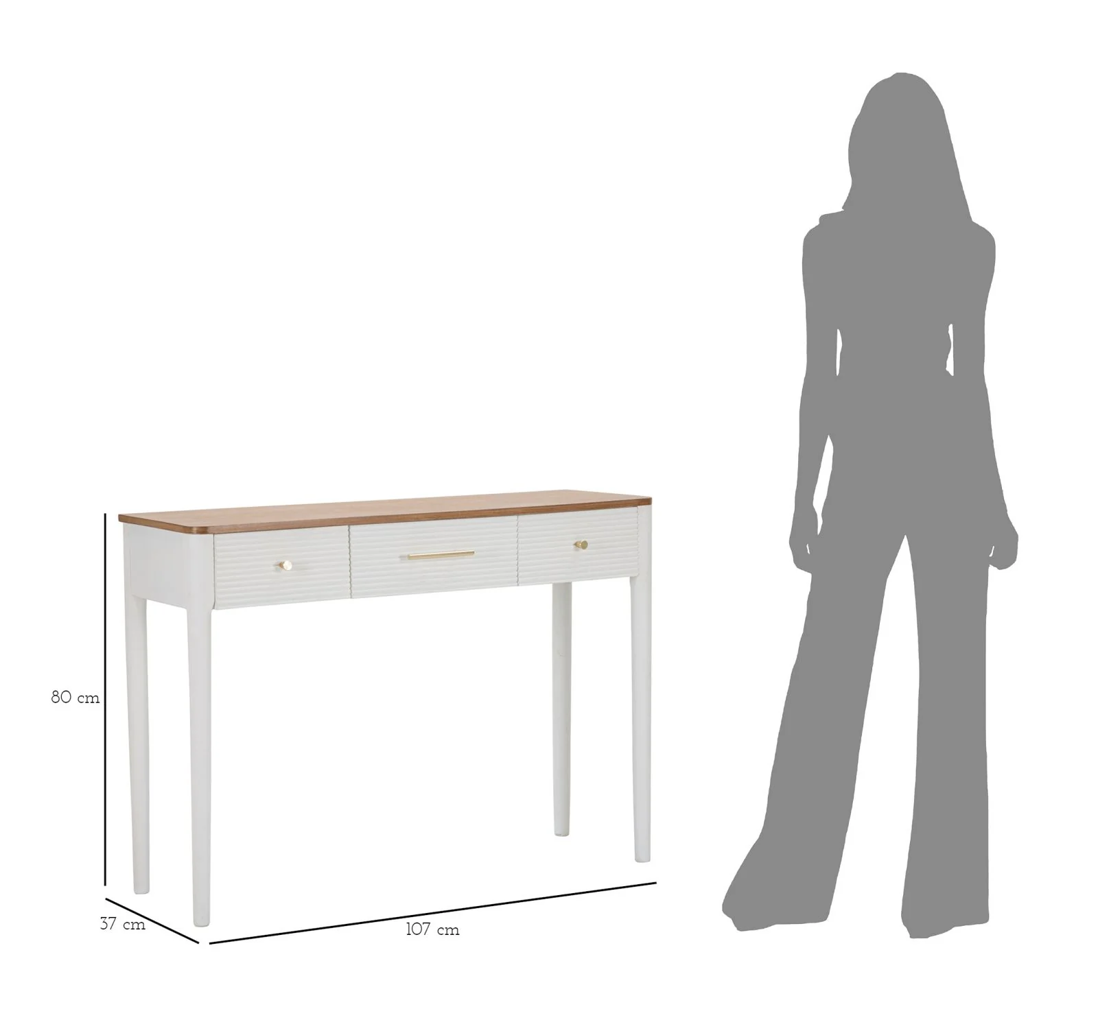 Console Elegante Matera 107x37x80 cm - Image 8