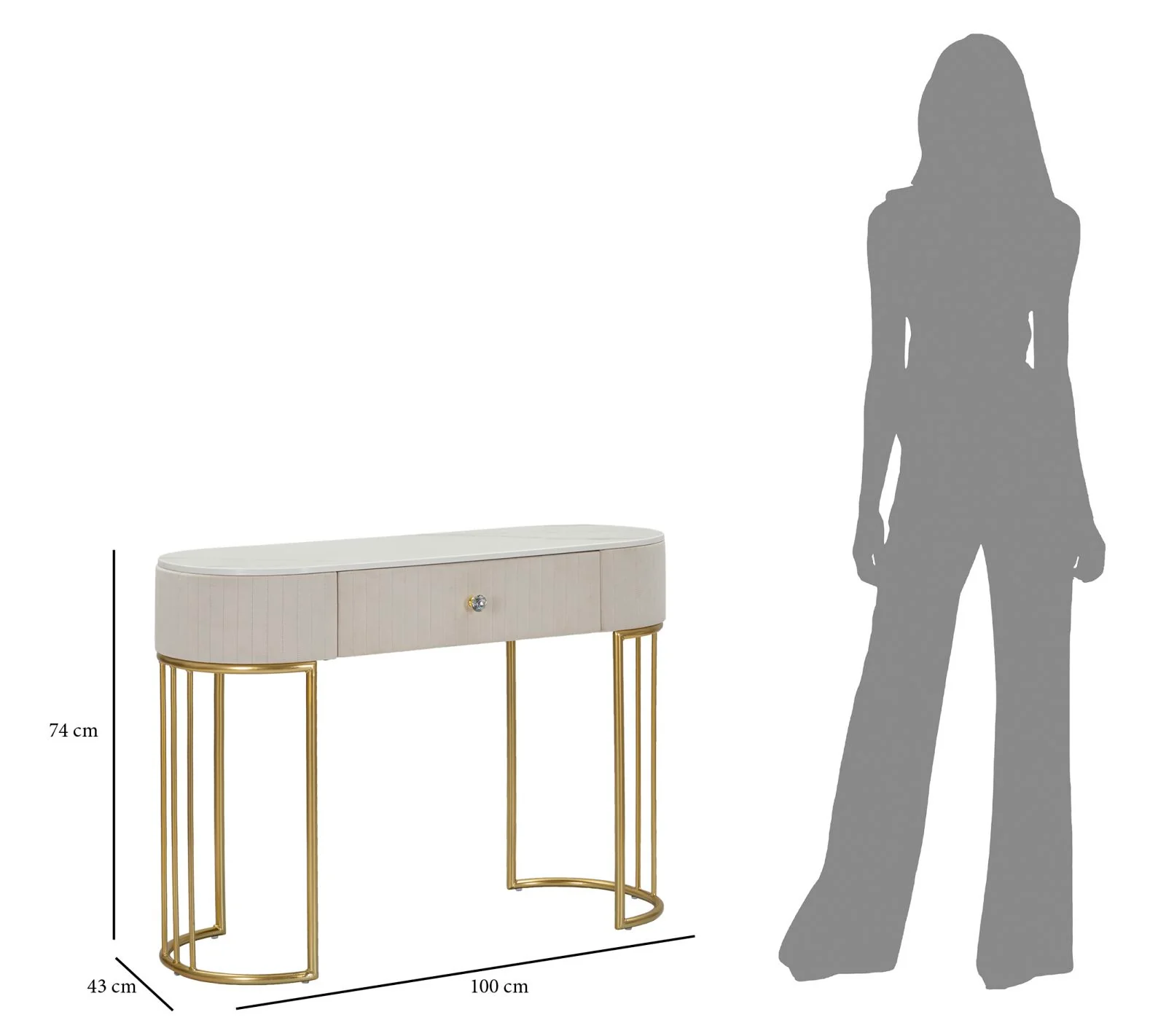 Console Montpellier Crema Elegante 100x40x75 - Image 8