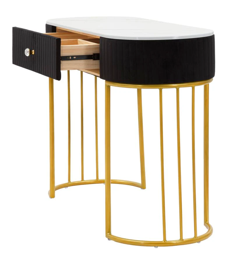 Console Montpellier Elegante Nera 100x43x74 cm - Image 3