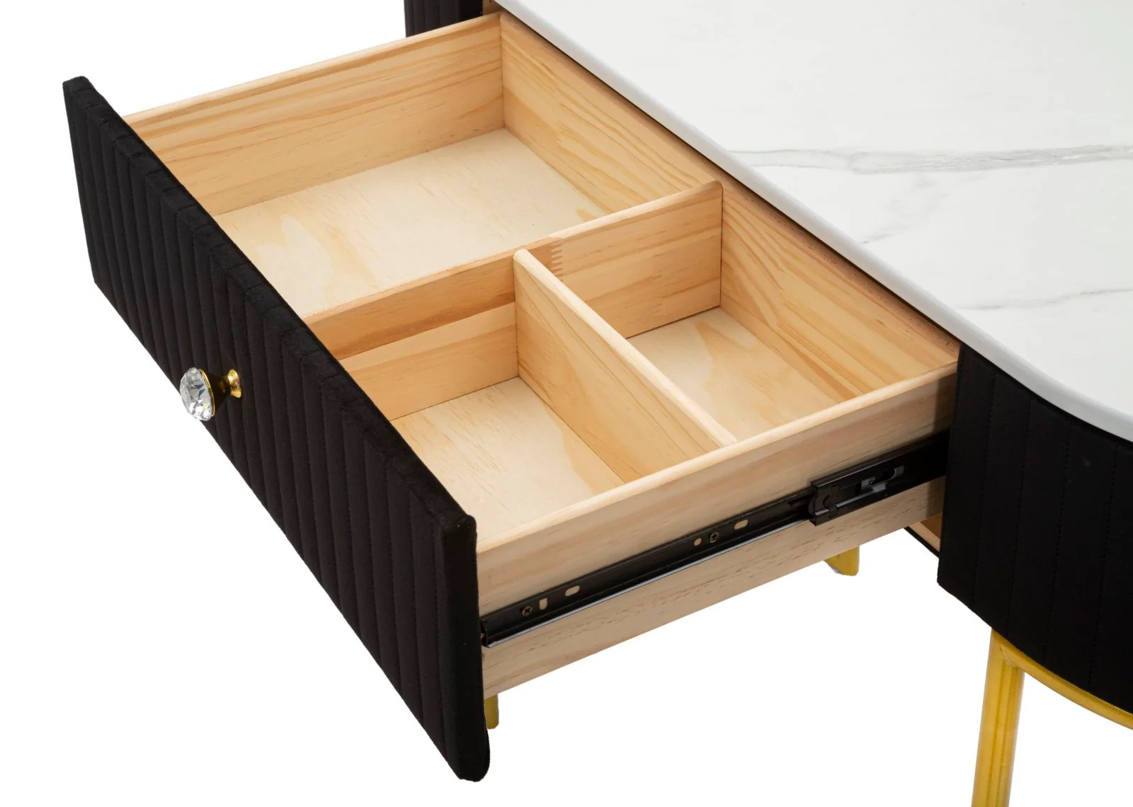 Console Montpellier Elegante Nera 100x43x74 cm - Image 4