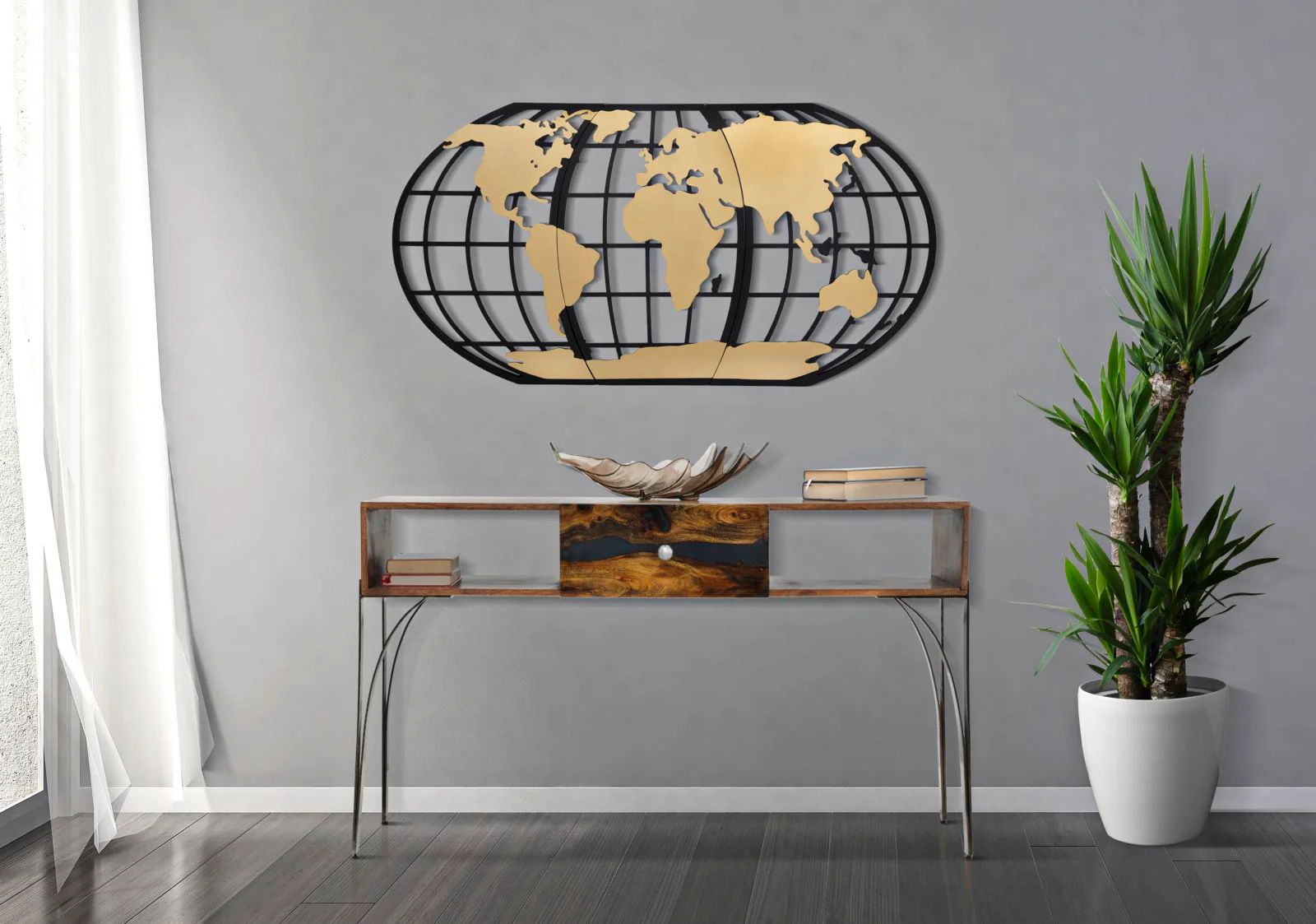 Console Mustang in Legno Massello di Acacia Nilotica 130x40x80 - Image 8