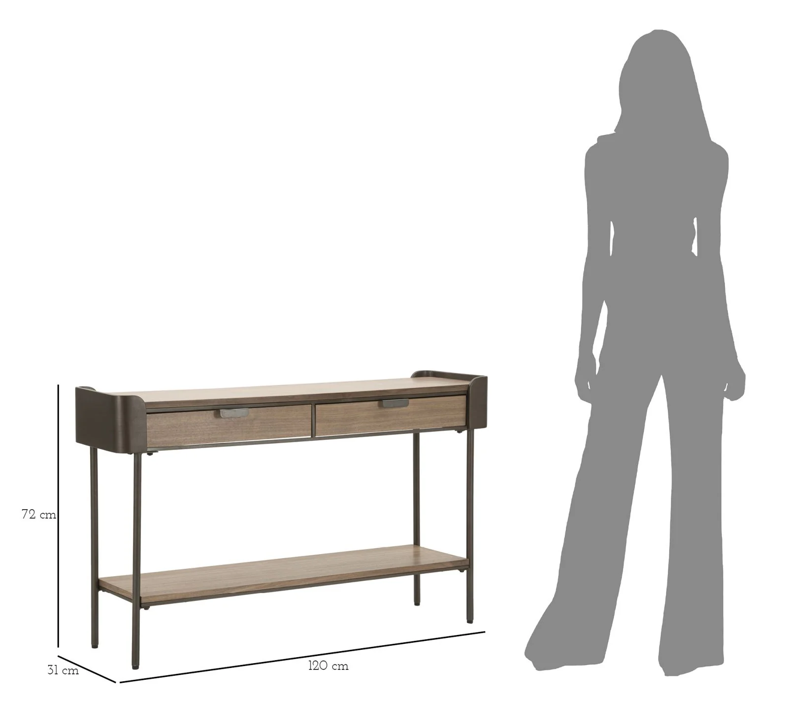 Console Toronto Elegante 120x31x72 cm - Image 9