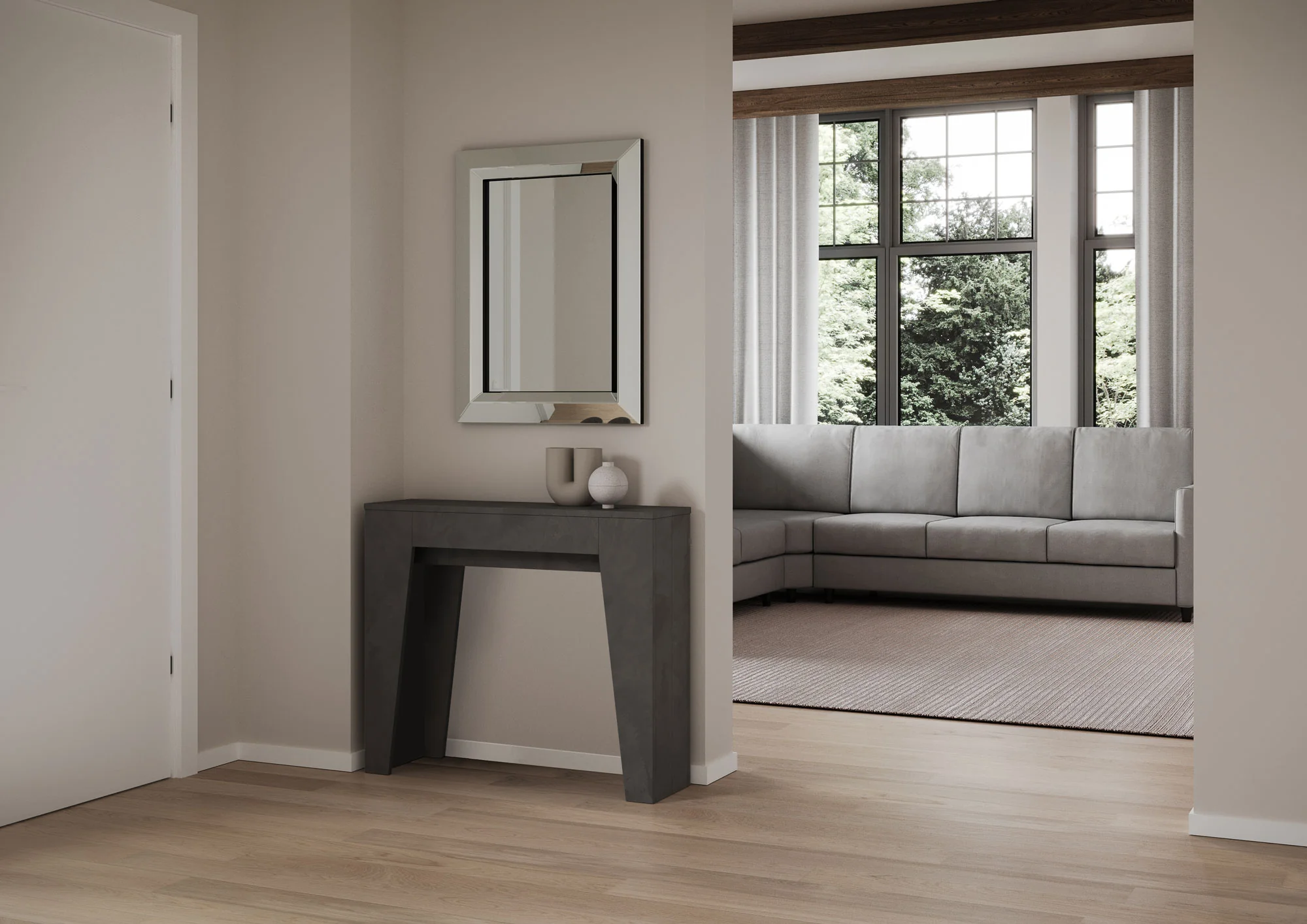Consolle Estensibile Elegante 90x25x77 cm - Image 14