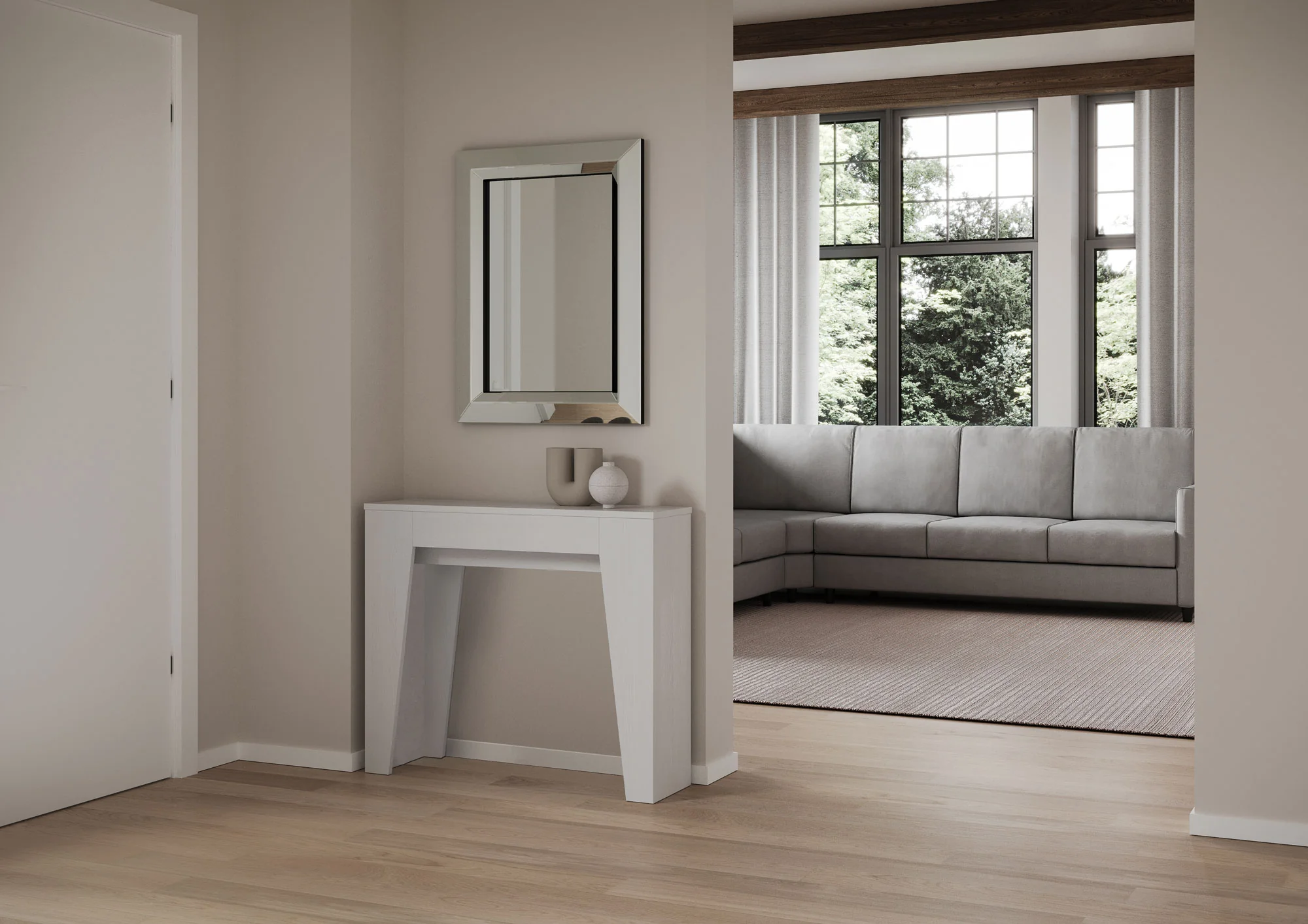 Consolle Estensibile Elegante 90x25x77 cm - Image 6