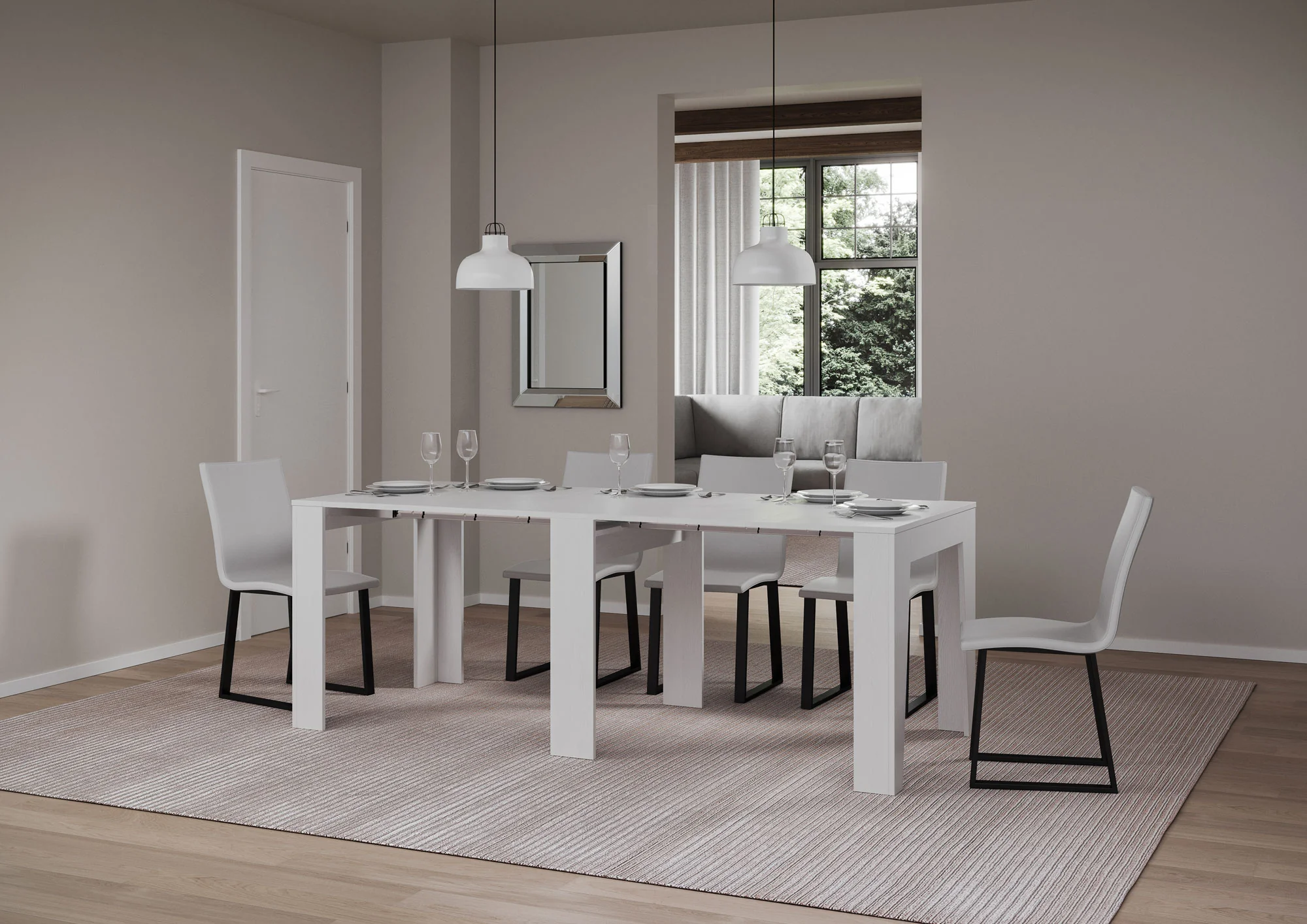 Consolle Estensibile Elegante 90x25x77 cm - Image 7