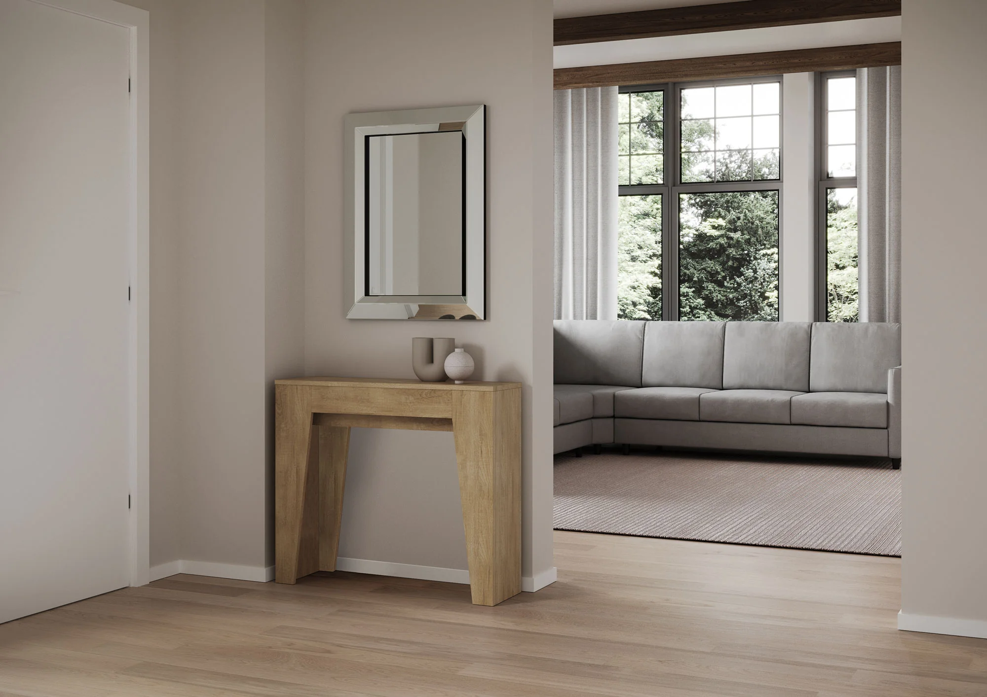 Consolle Estensibile Elegante 90x25x77 cm - Image 9