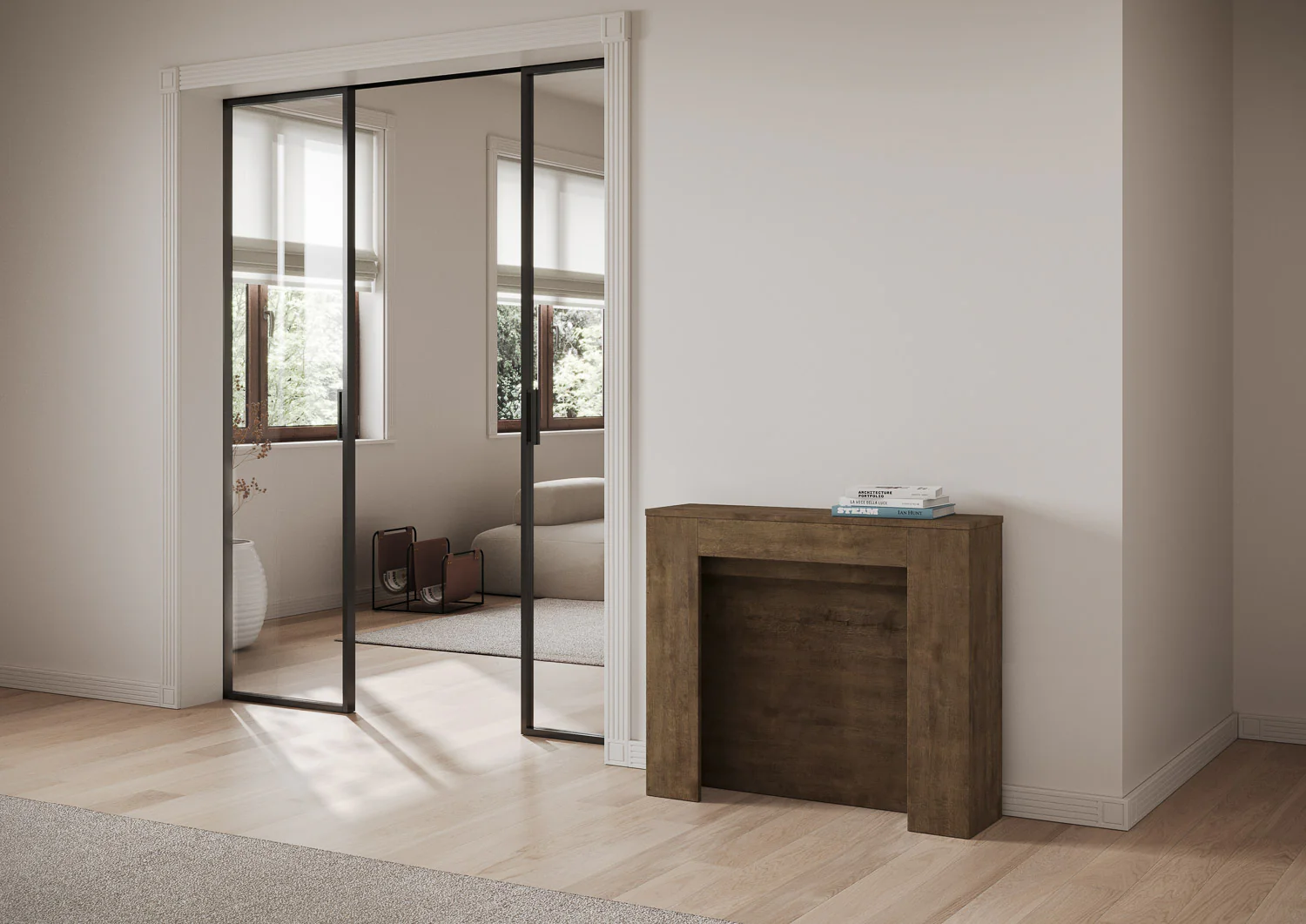 Tavolo Consolle Estensibile Kiba 90x25/211 cm - Image 2