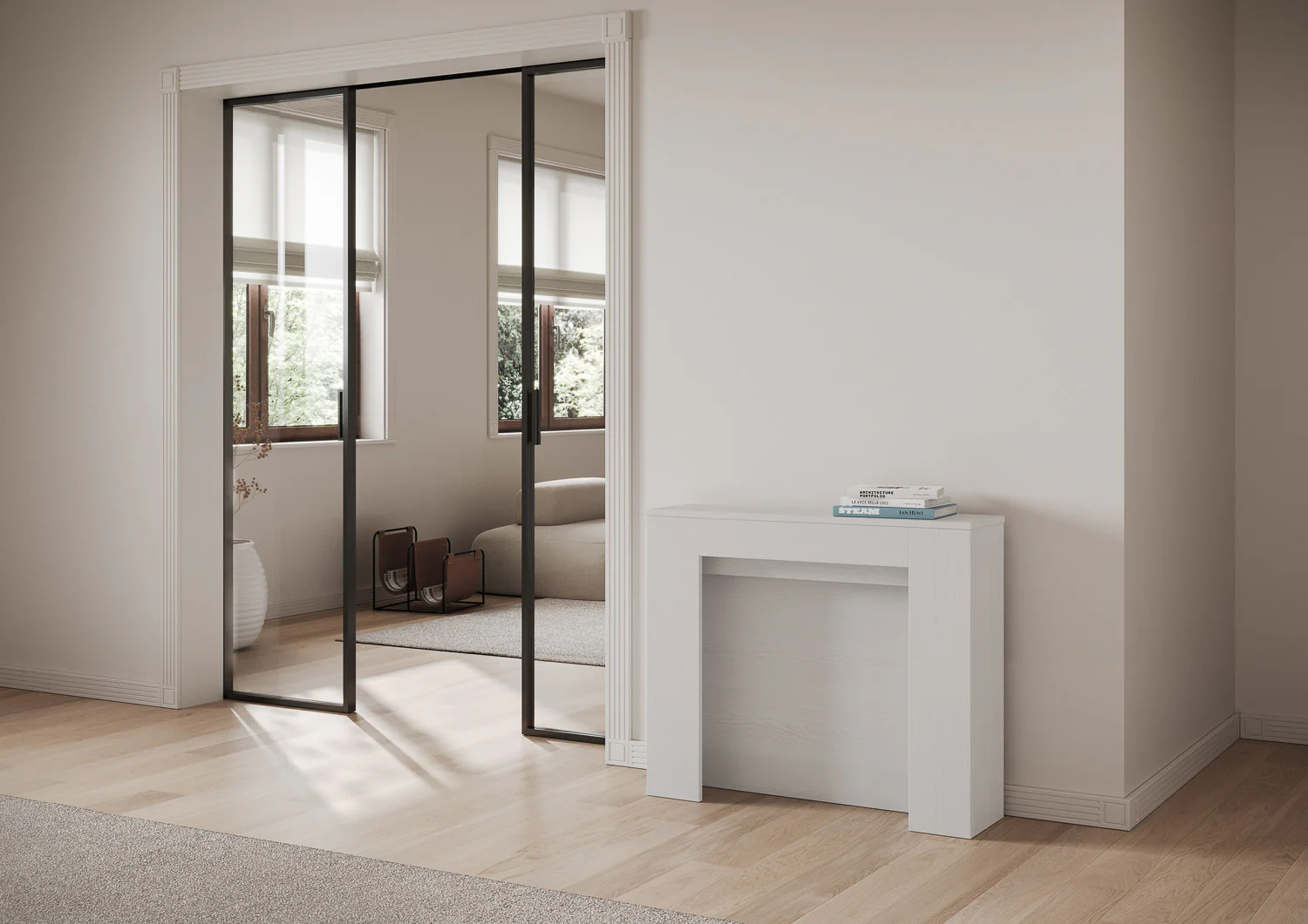 Tavolo Consolle Estensibile Kiba 90x25/211 cm - Image 4