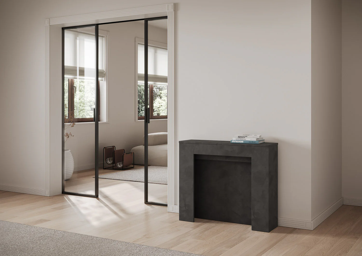 Tavolo Consolle Estensibile Kiba 90x25/211 cm - Image 9
