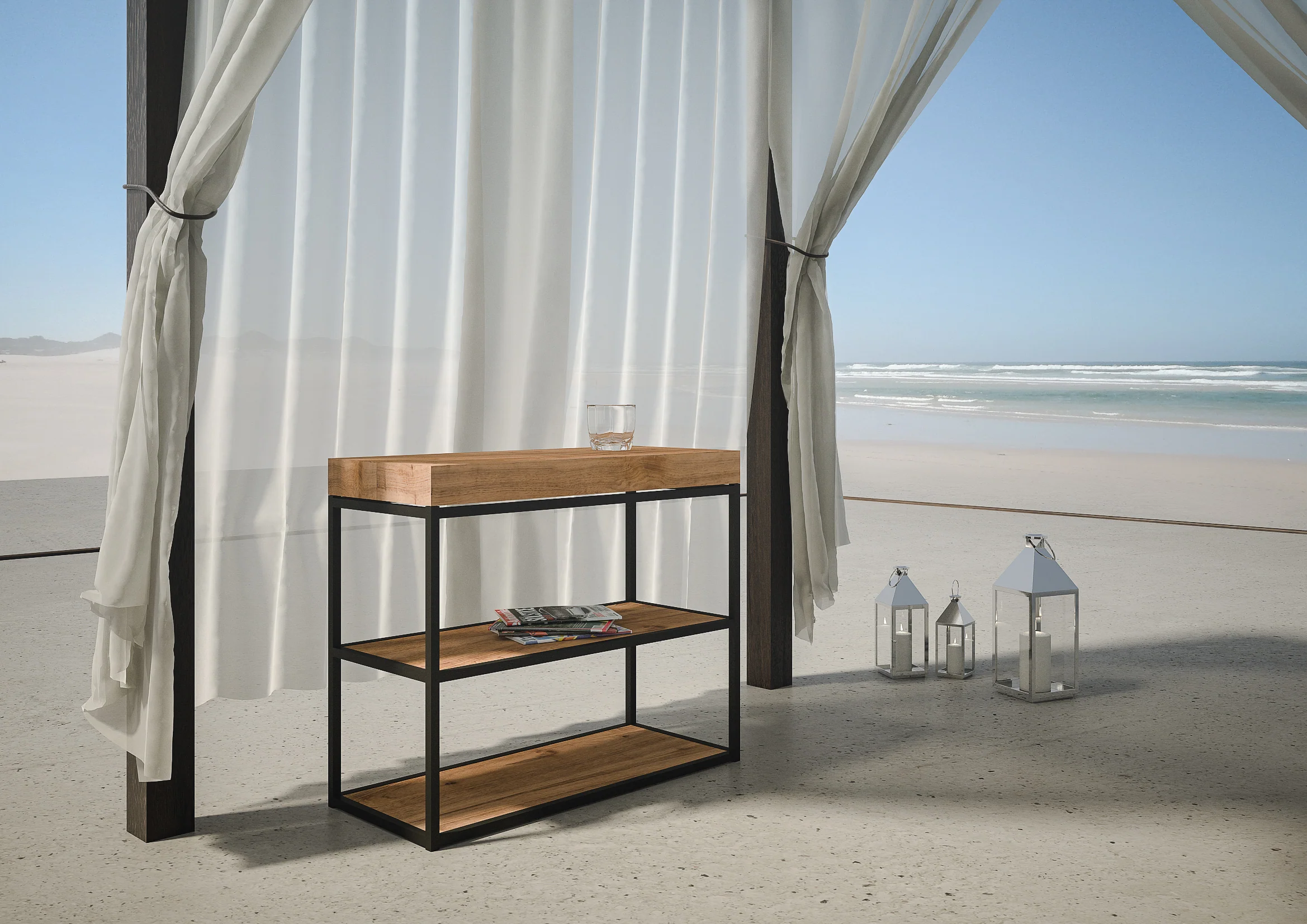 Consolle da Esterno Camelia: Eleganza Funzionale per Spazi di Ogni Tipo - 90x40x77 cm - Image 2