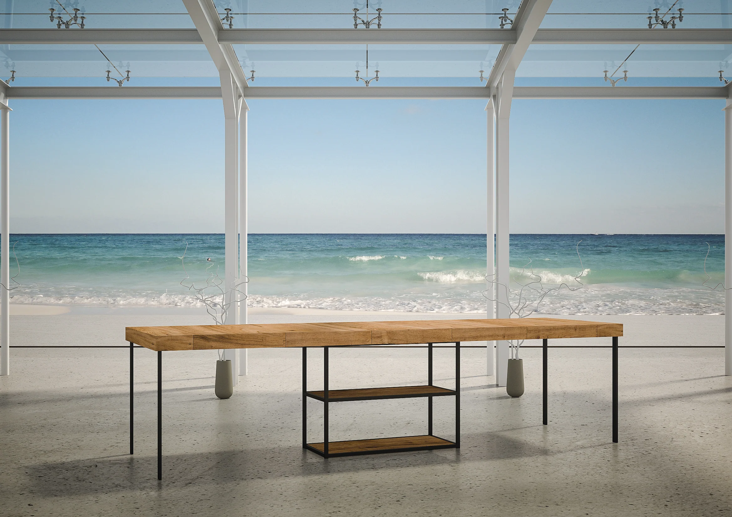 Consolle da Esterno Camelia: Eleganza Funzionale per Spazi di Ogni Tipo - 90x40x77 cm - Image 5