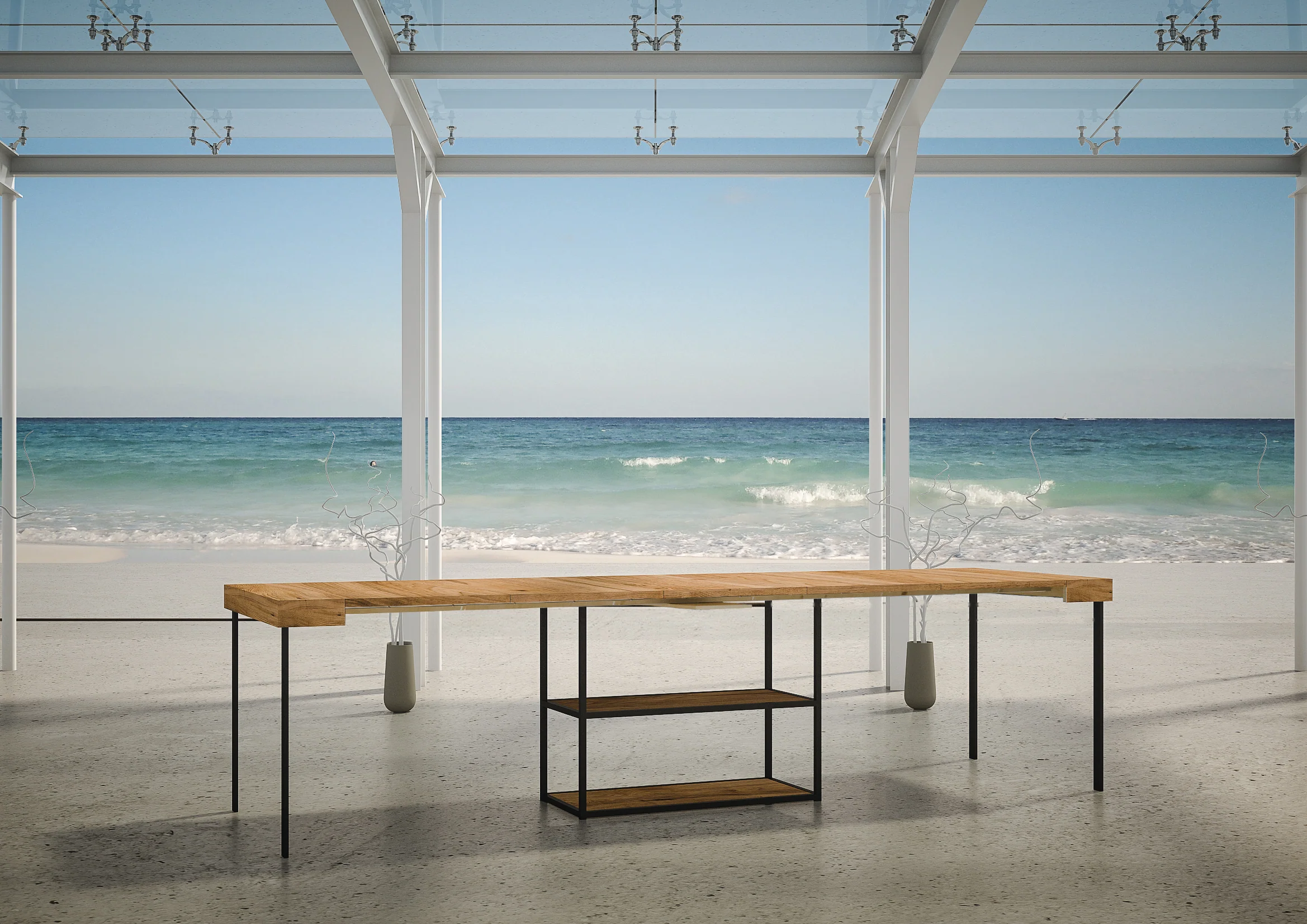 Consolle da Esterno Camelia: Eleganza Funzionale per Spazi di Ogni Tipo - 90x40x77 cm - Image 6