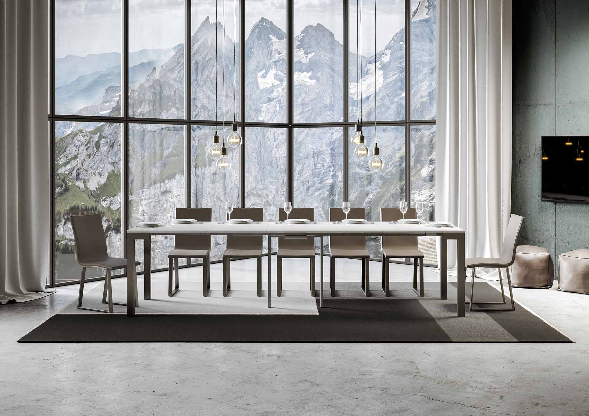 Consolle Estensibile Everyday Evolution con Telaio Antracite in Diverse Dimensioni - Image 14