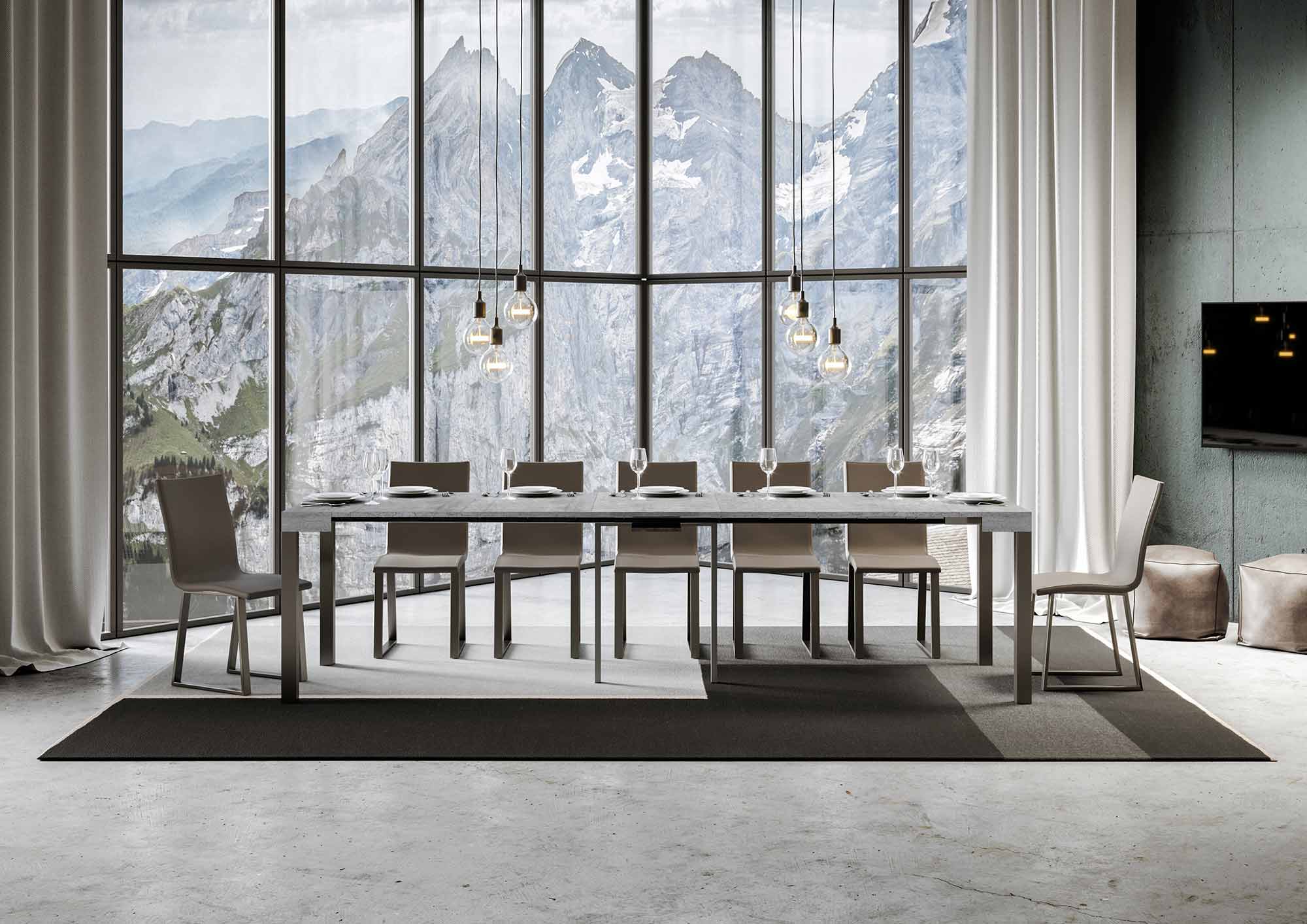 Consolle allungabile Everyday in Antracite con varie dimensioni disponibili - Image 15