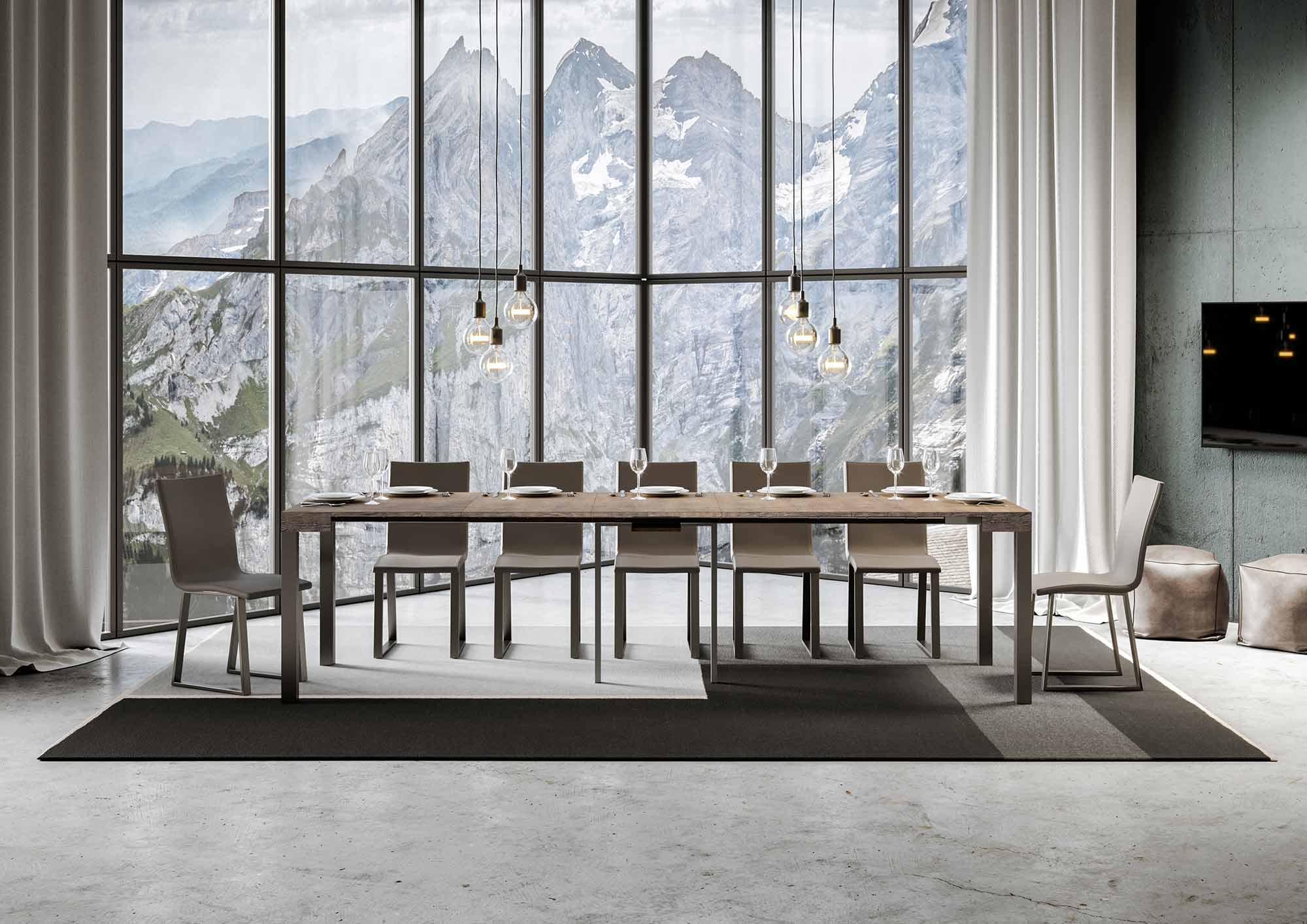 Consolle allungabile Everyday in Antracite con varie dimensioni disponibili - Image 16