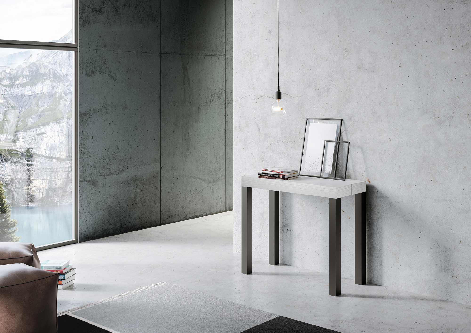 Consolle allungabile Everyday in Antracite con varie dimensioni disponibili - Image 5