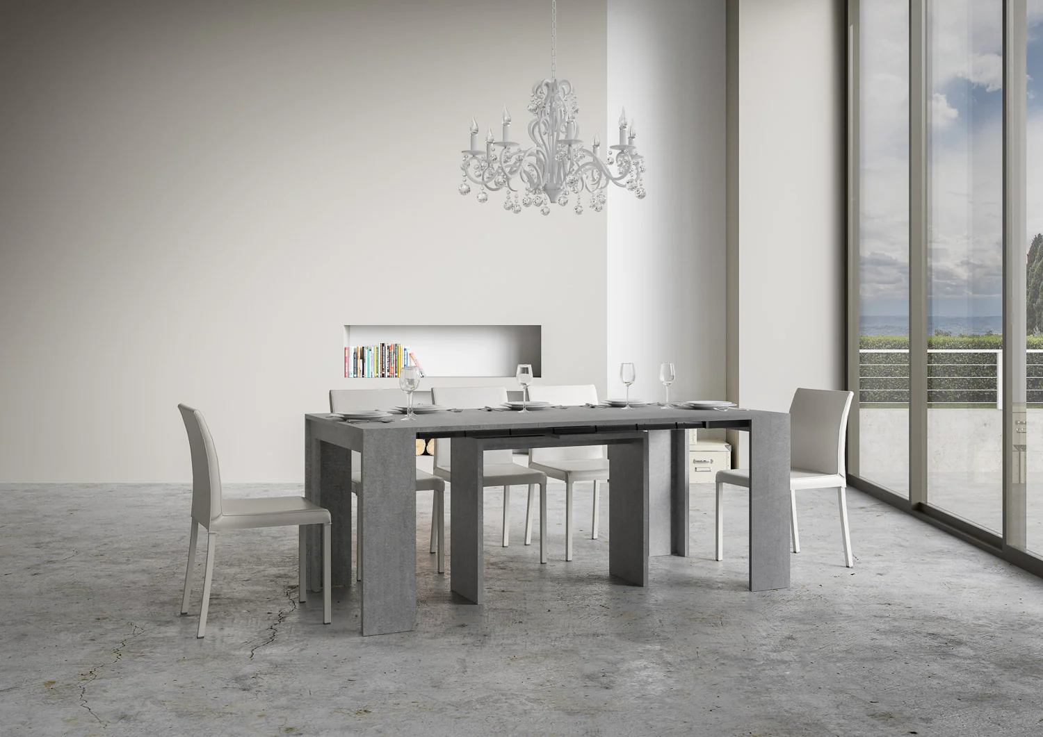 Consolle Allungabile Elegante Mia con Varie Dimensioni - Image 14