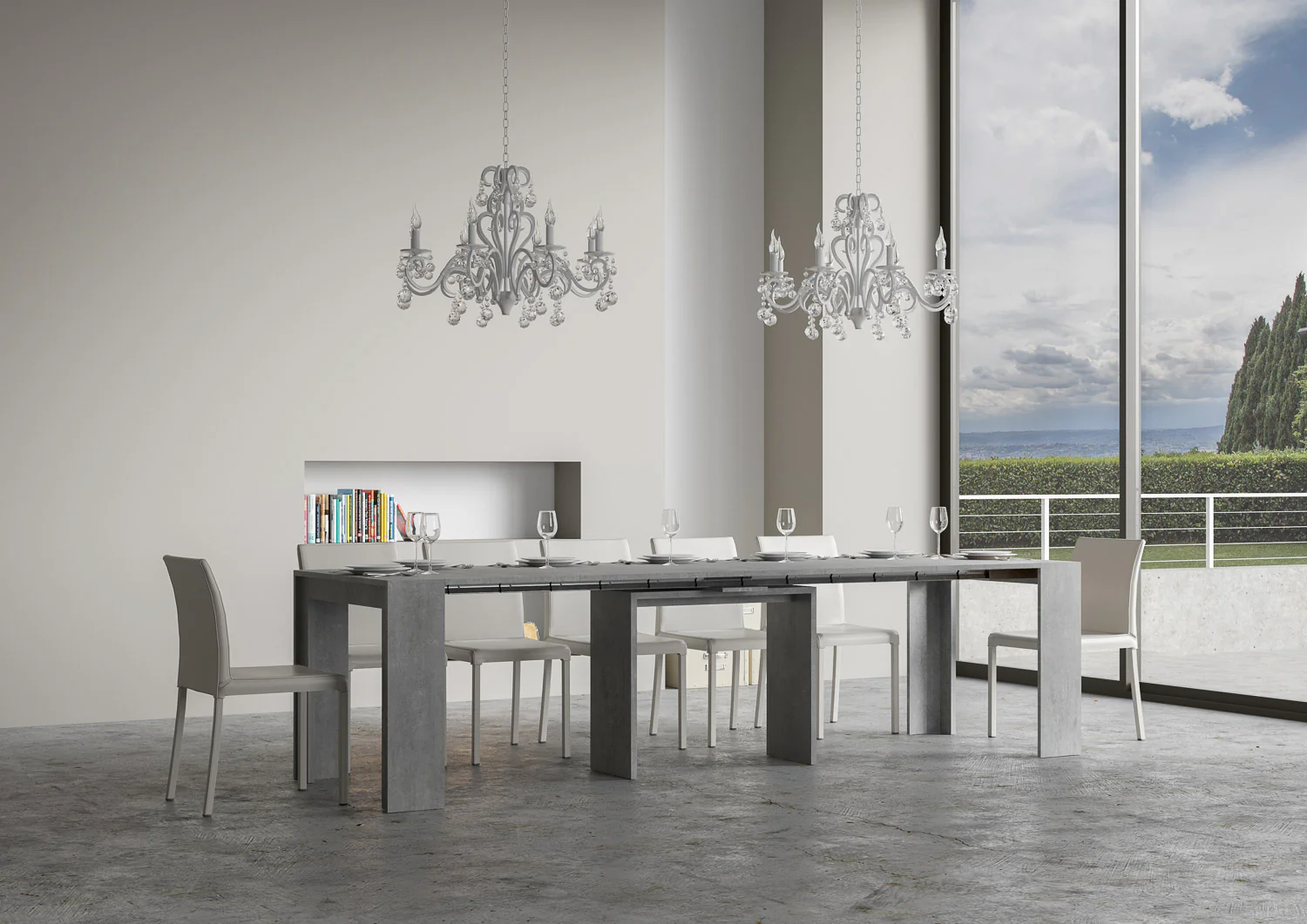 Consolle Allungabile Elegante Mia con Varie Dimensioni - Image 15