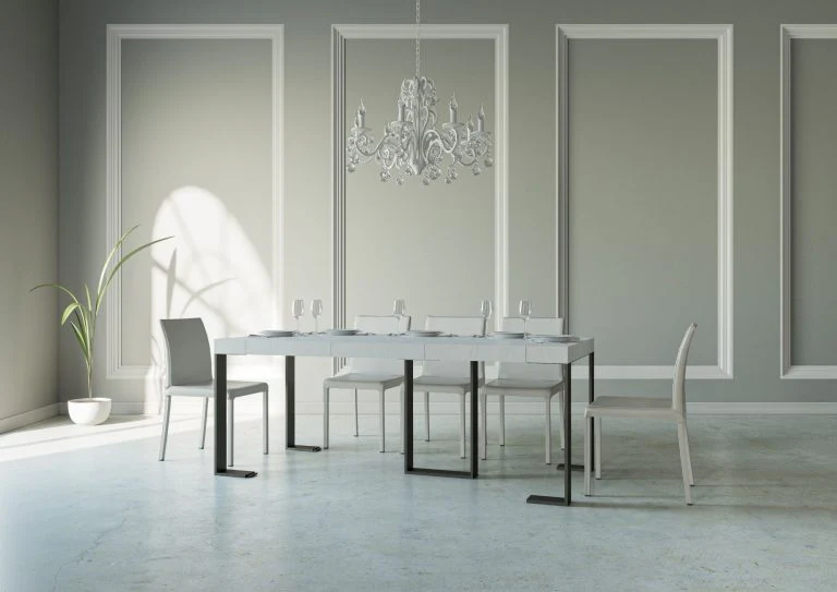 Consolle Estensibile Elegante Antracite con Telaio Robusto - Image 7