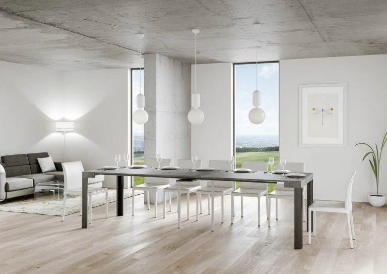 Consolle Allungabile Design Antracite - Image 7