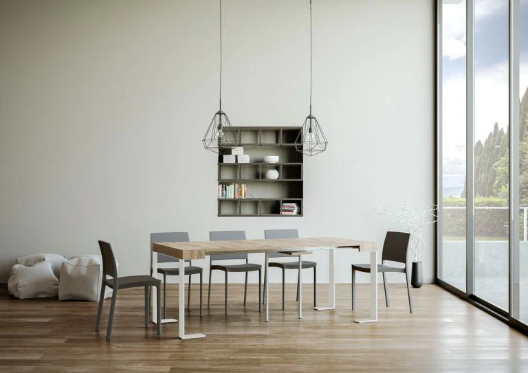 Consolle Estensibile Tecno con Struttura Bianca e Design Innovativo - Image 6