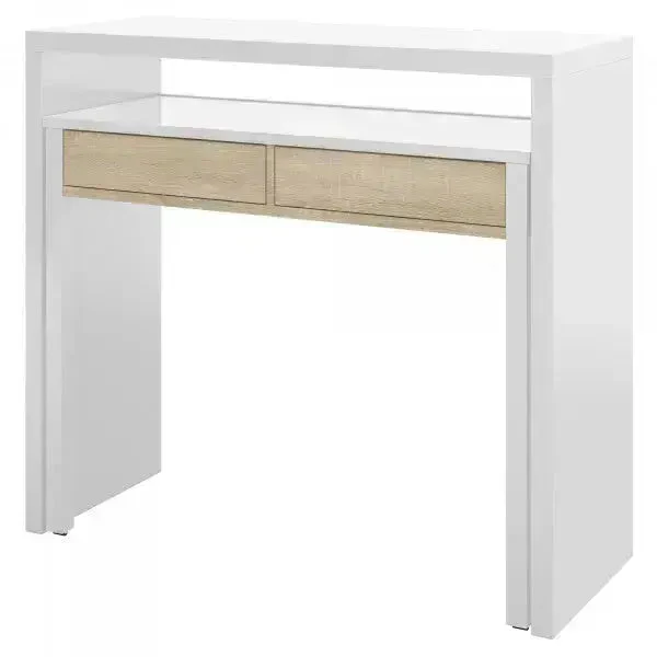 Consolle scrittoio 99x36x88h canadian bianco - Image 10