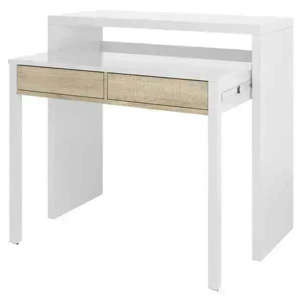 Consolle scrittoio 99x36x88h canadian bianco - Image 11